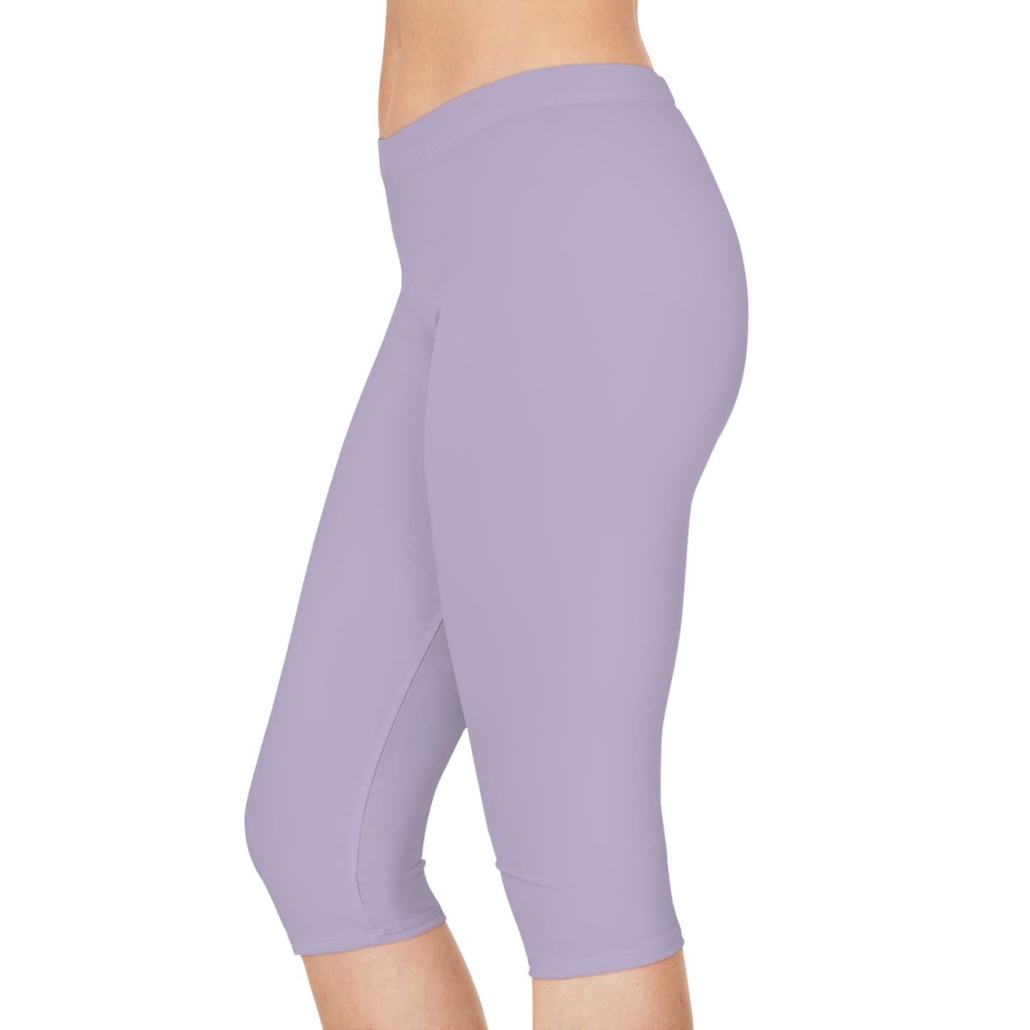 Purple Color Capri Leggings, Purple Capri Leggings 14