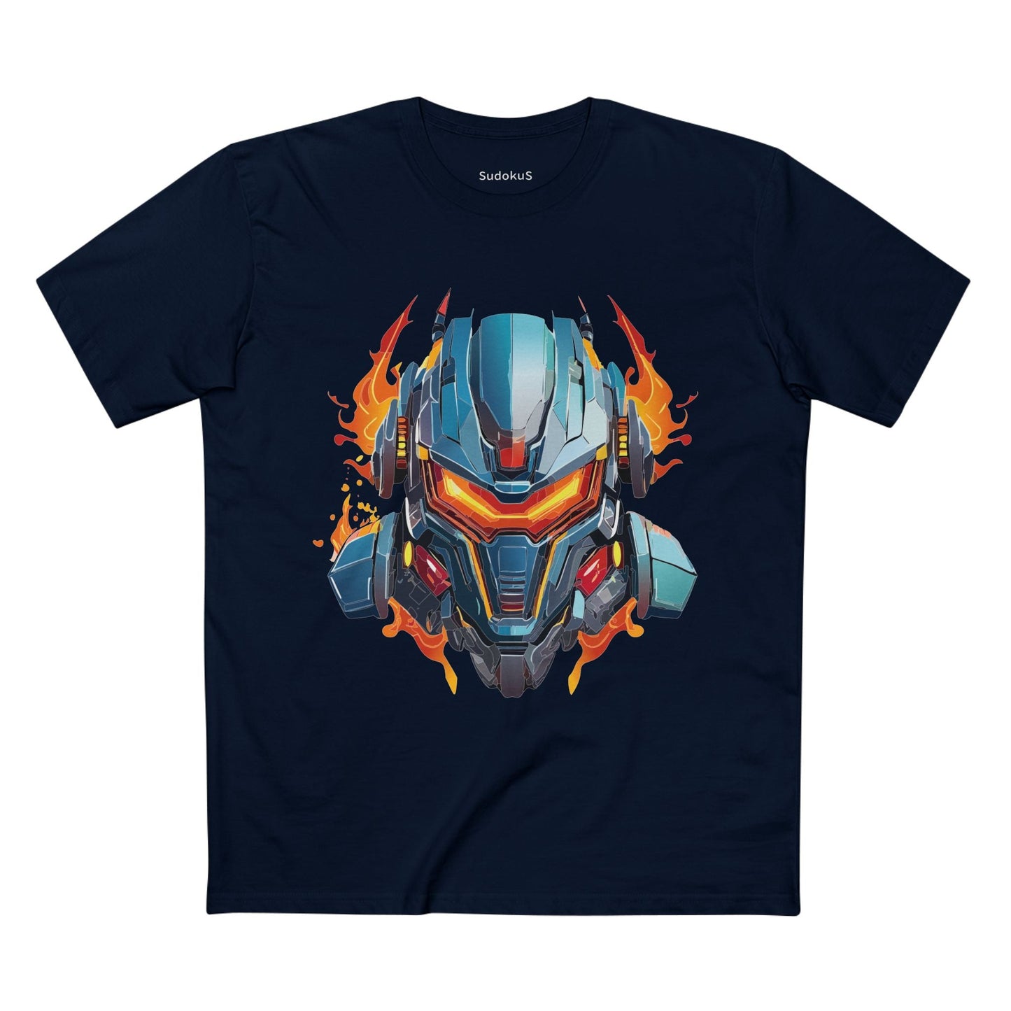Cyborg Robot Graphic Unisex 100 Cotton Staple Tee 18