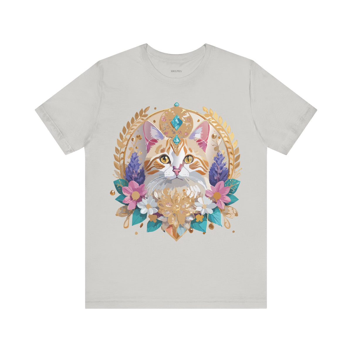 Medallion Graphic Unisex Cotton Bella+Canvas Tee with Art Design d40