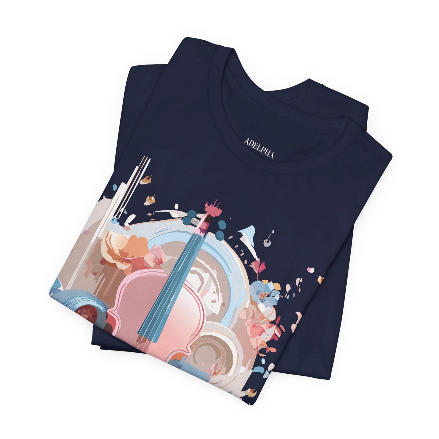Music T Shirt Unisex Graphic Tee By Adelpha Art Design Vintage Inspired Short Sleeve