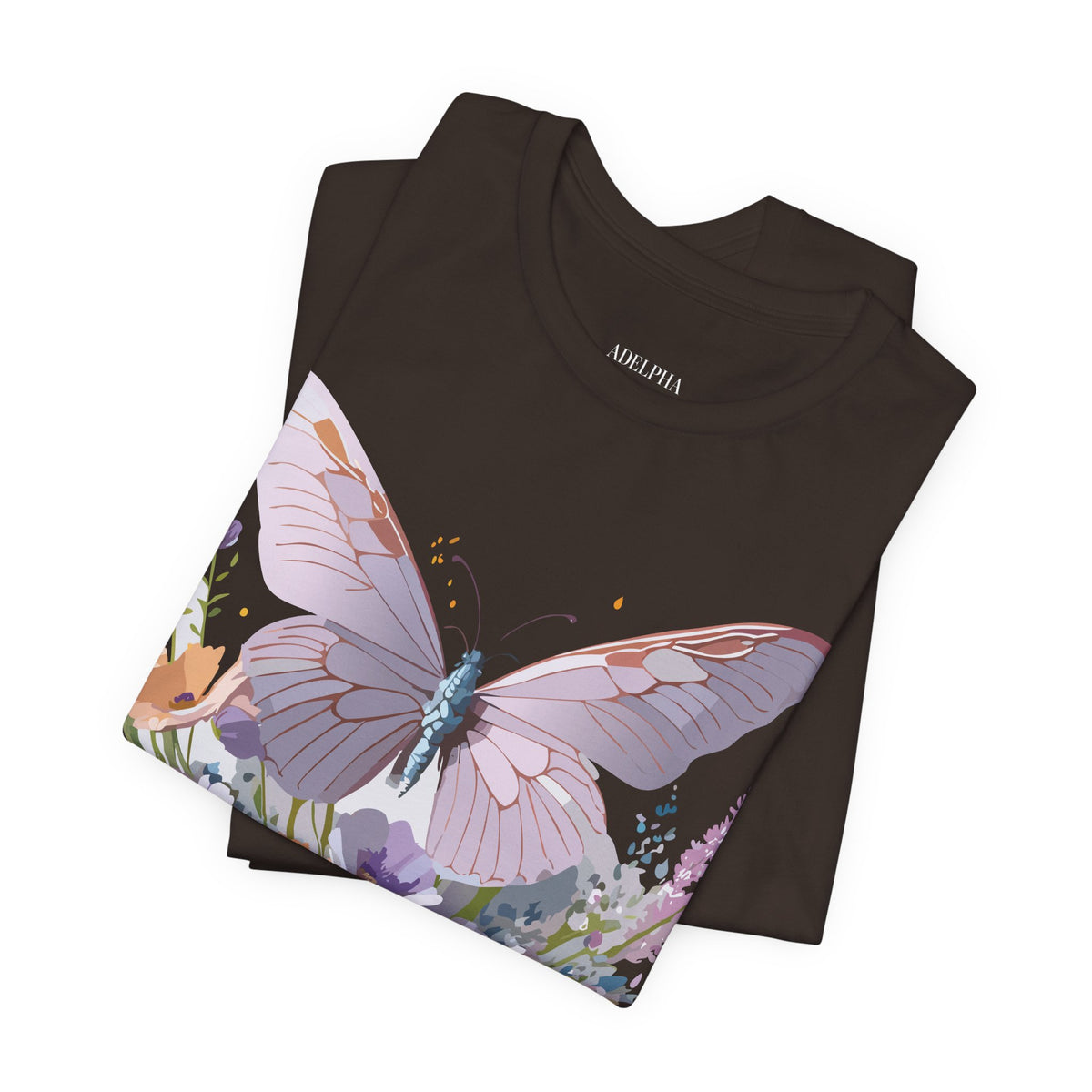 Butterfly Graphic Unisex Cotton Bella+Canvas Tee with Art Design n50