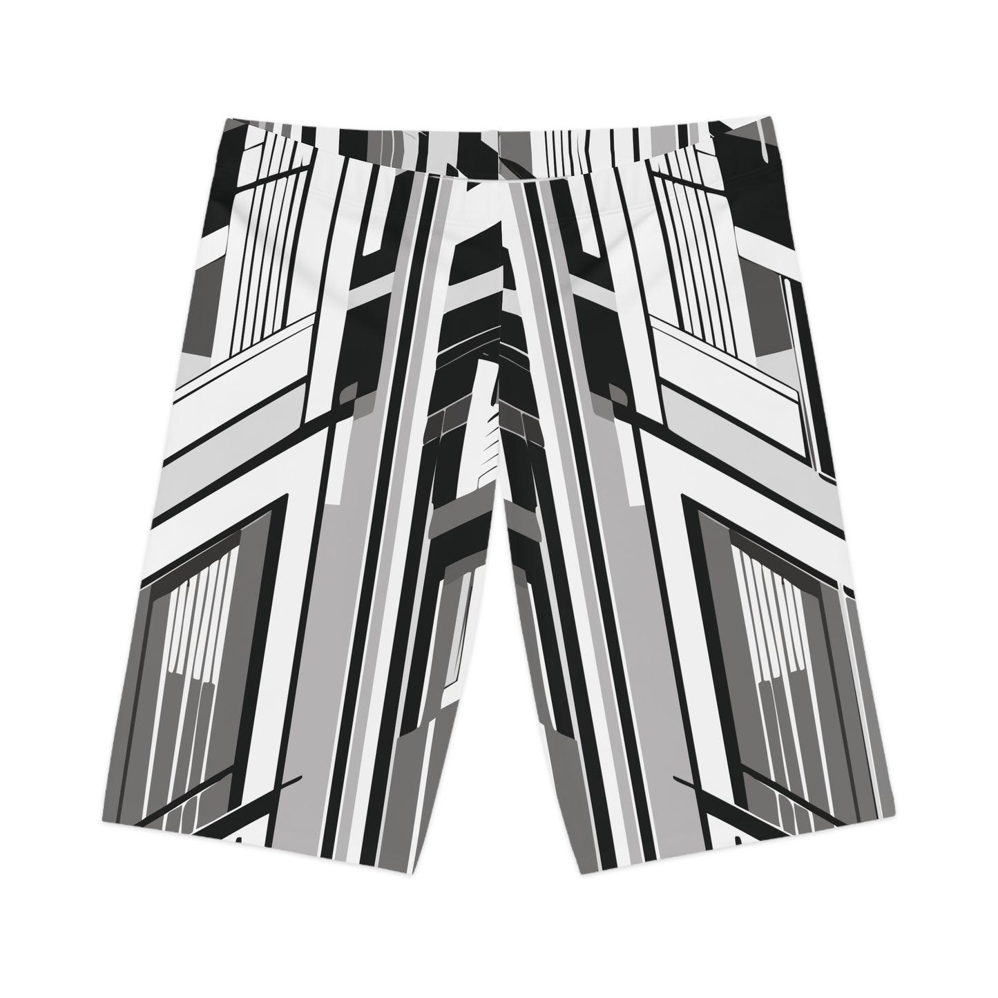 Abstract Biker Shorts