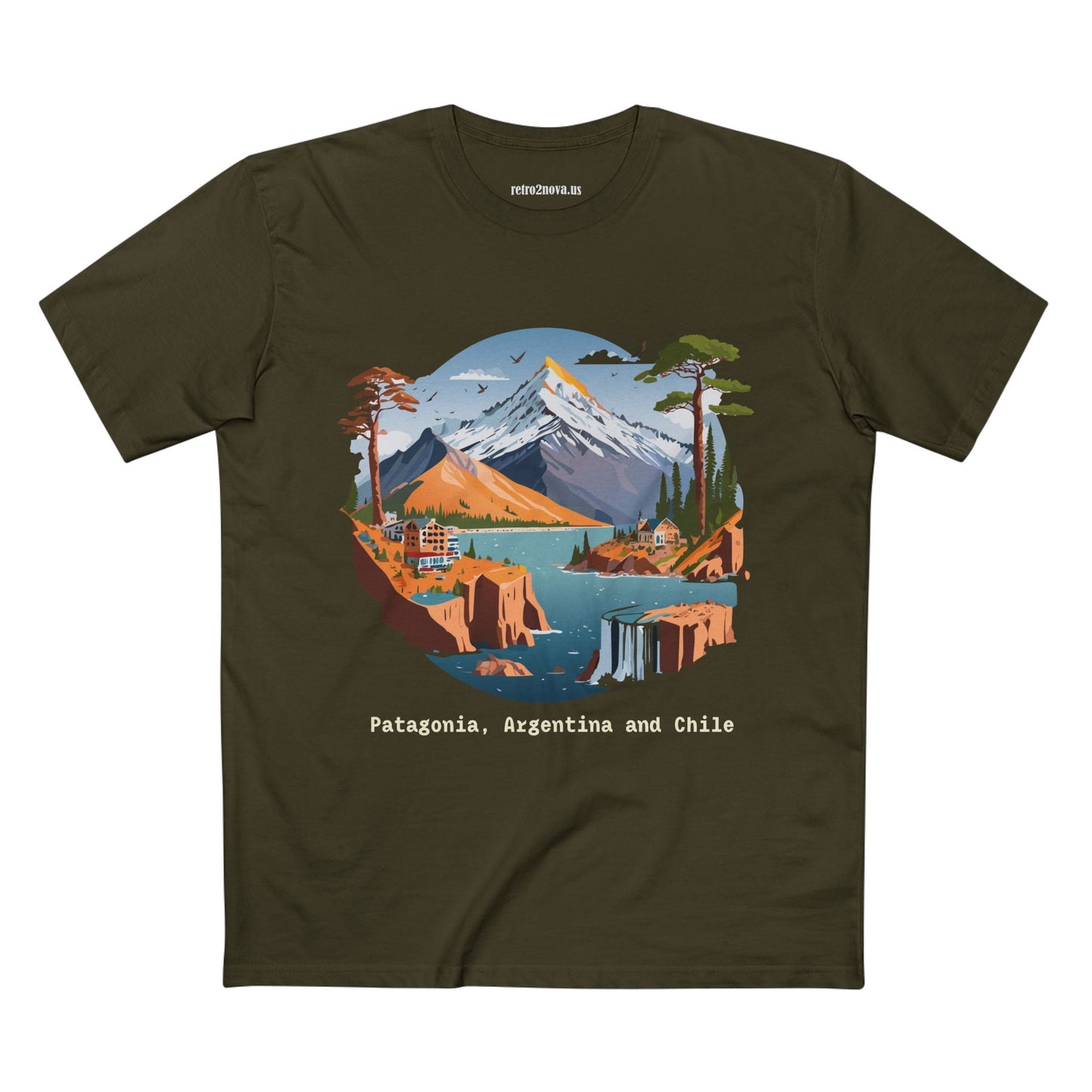 Travel Shirt Unisex Premium Cotton Tee With Original Art Design Retro2Nova TT69 Edition