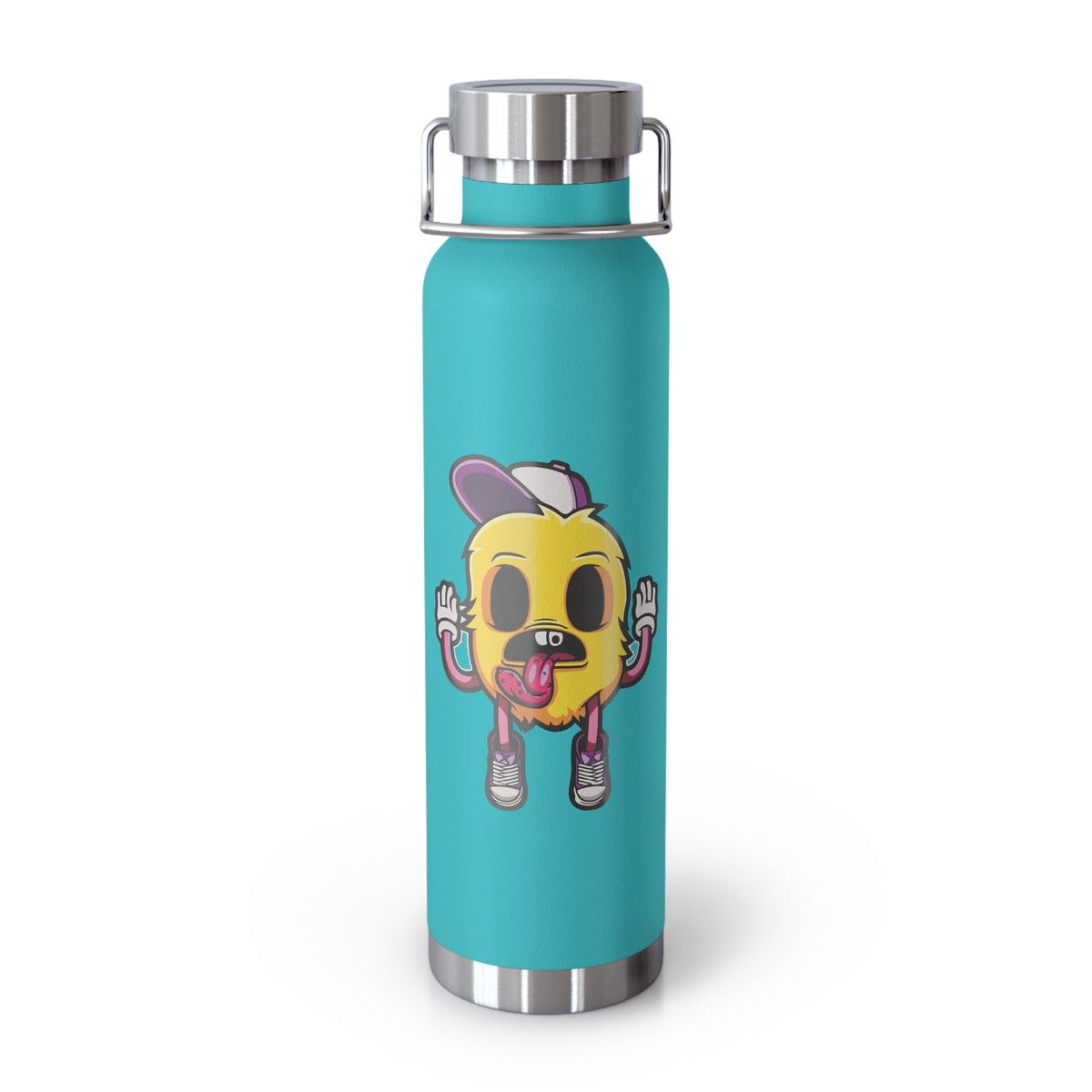 22oz Copper Insulated Water Bottle with Cartoon Design - CV84