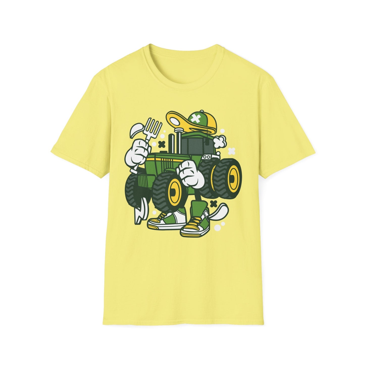 Cartoon T Shirt Animation Tee Funny Design Unisex Softstyle Cotton Shirt 64000 Comfort