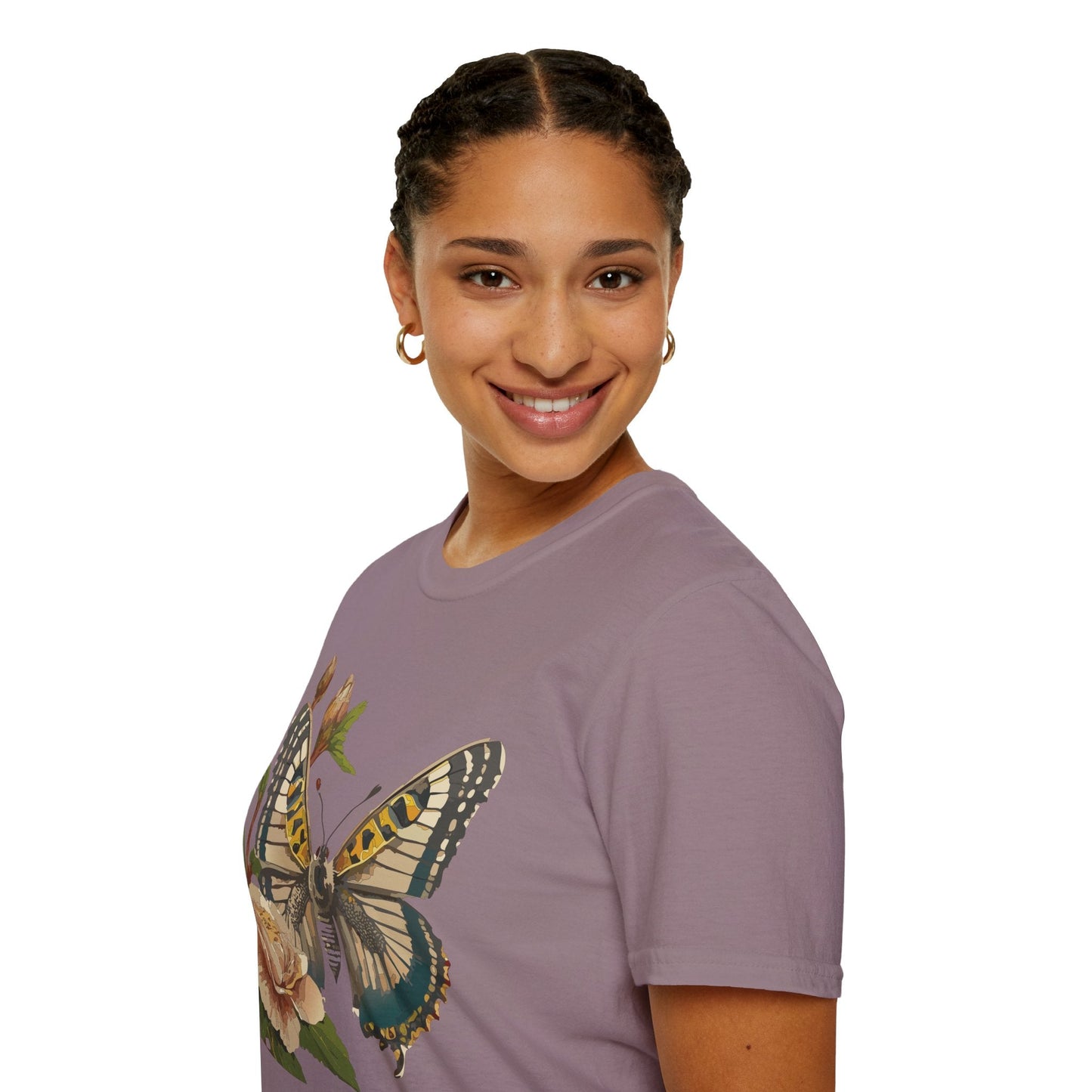 Butterfly Shirt Unisex T Shirt Monarch Butterfly Gildan Softstyle 64000 Cotton Tee