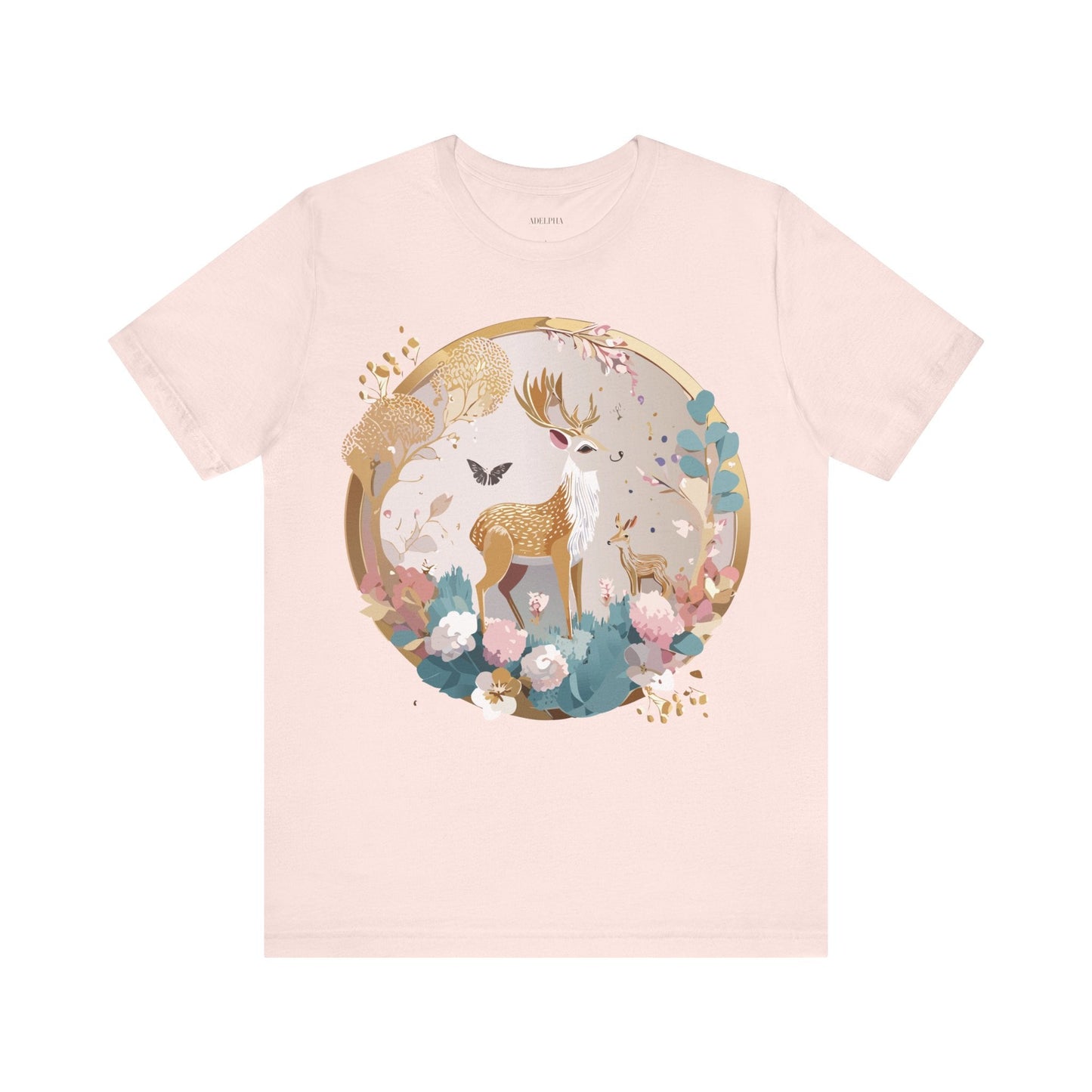 Medallion Graphic Unisex 100 Cotton Vintage Animal Medal Artwork Tee 13