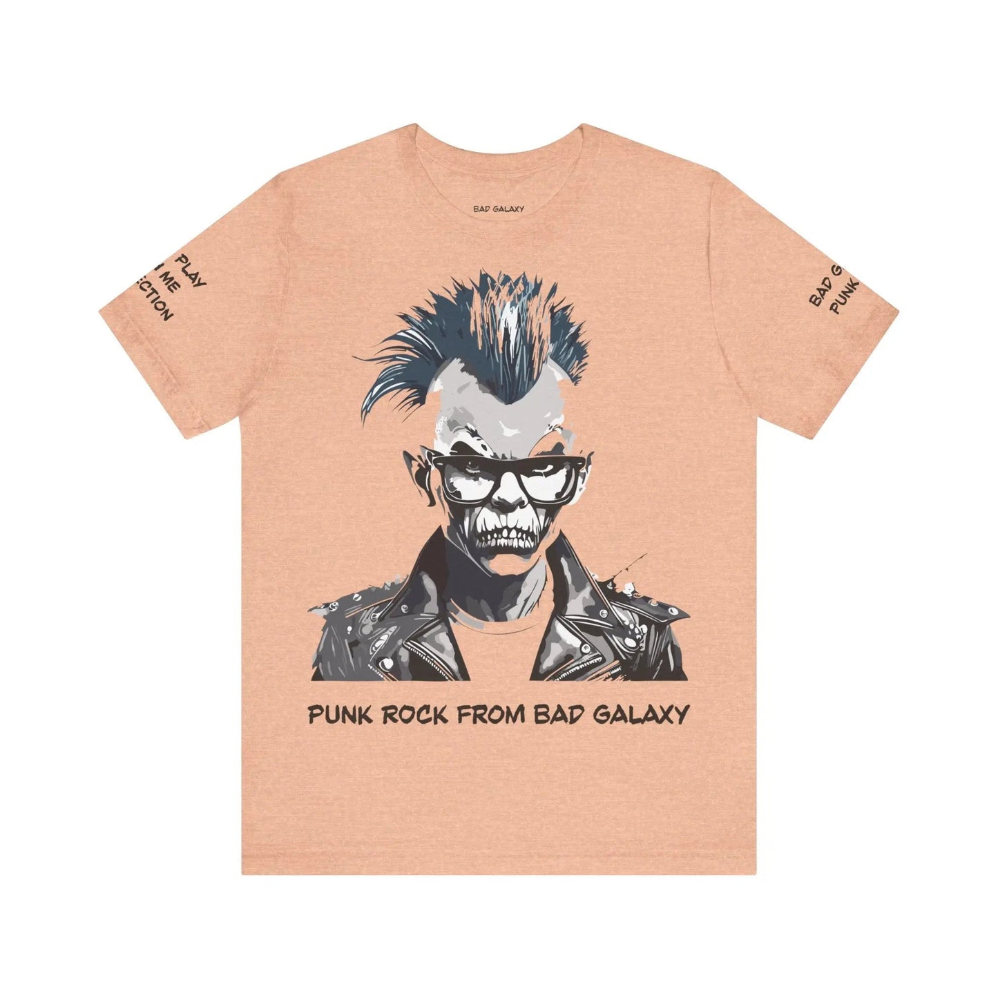 Bad Galaxy Punk Rock Tee Shirt Made To Order 100 Cotton Eco Friendly Inks Designed In USA