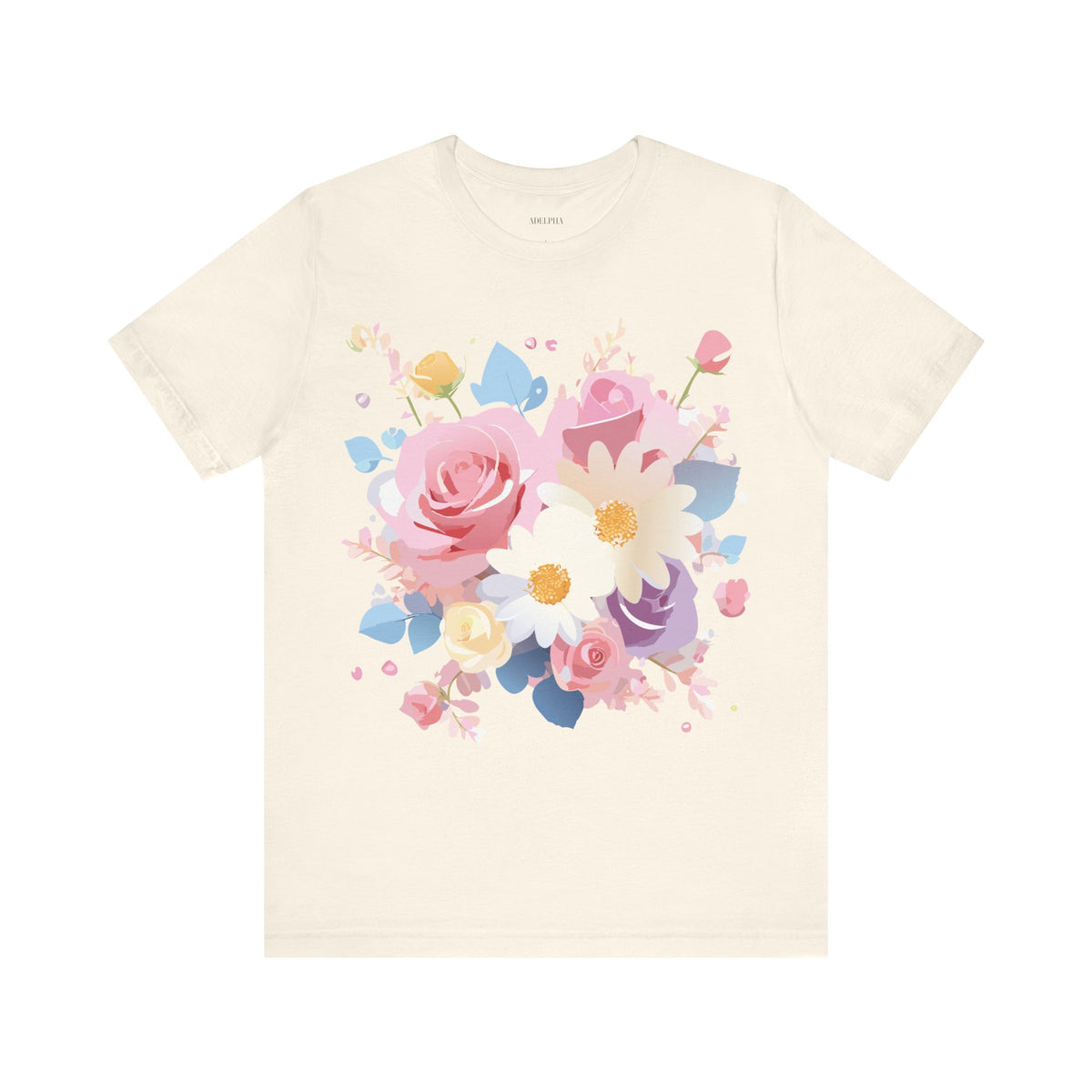 Floral Graphic Tee Shirt - Bella+Canvas Unisex 100 Cotton 4