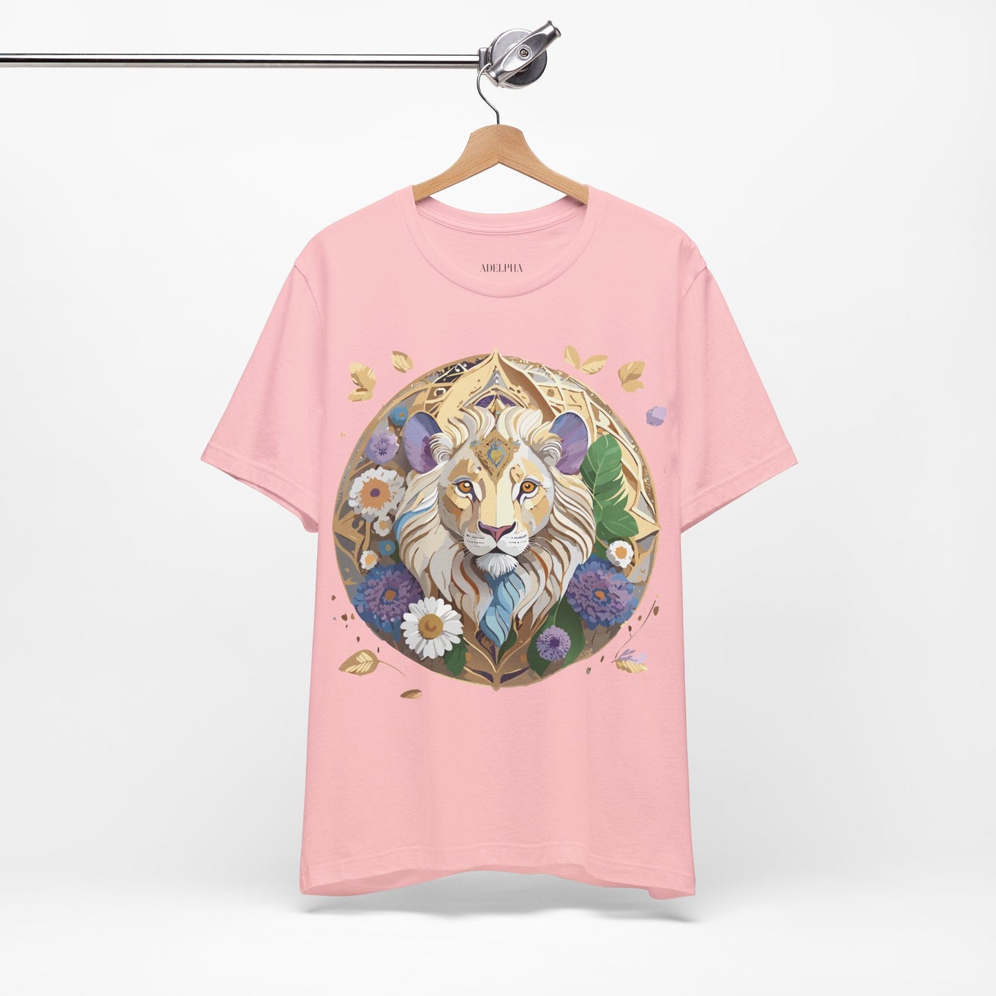 Adelpha Graphic Tee Unisex Medallion Shirt Vintage Inspired Art Design Short Sleeve