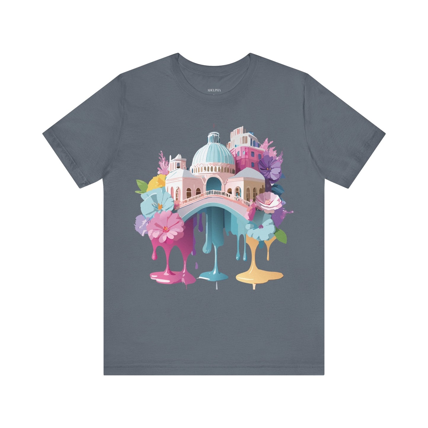 Venice Tourist Graphic Tee Unisex Jersey Short Sleeve Vintage Inspired Artwork Adelpha