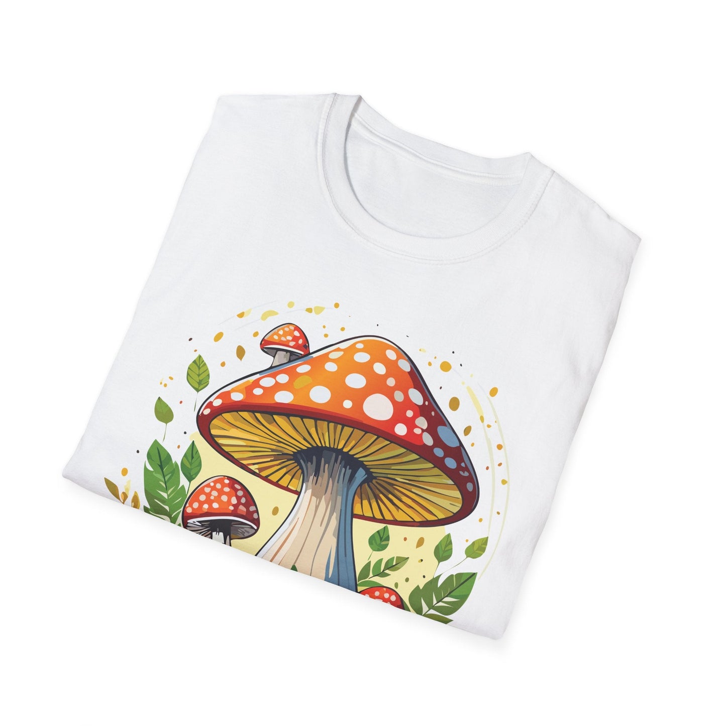 Mashroom Tee Shirt Unisex Funny Mashroom Design Softstyle 64000 Ring Spun Cotton Tee