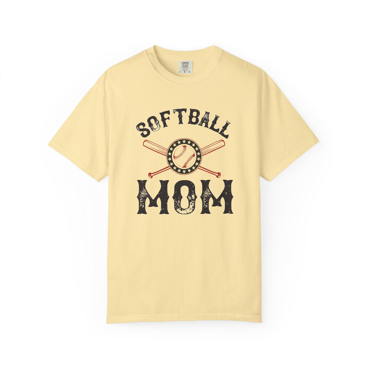 Softball Mom T-shirt Mother Day Mama Tee Unisex Comfort Colors Garment-Dyed Cotton h92