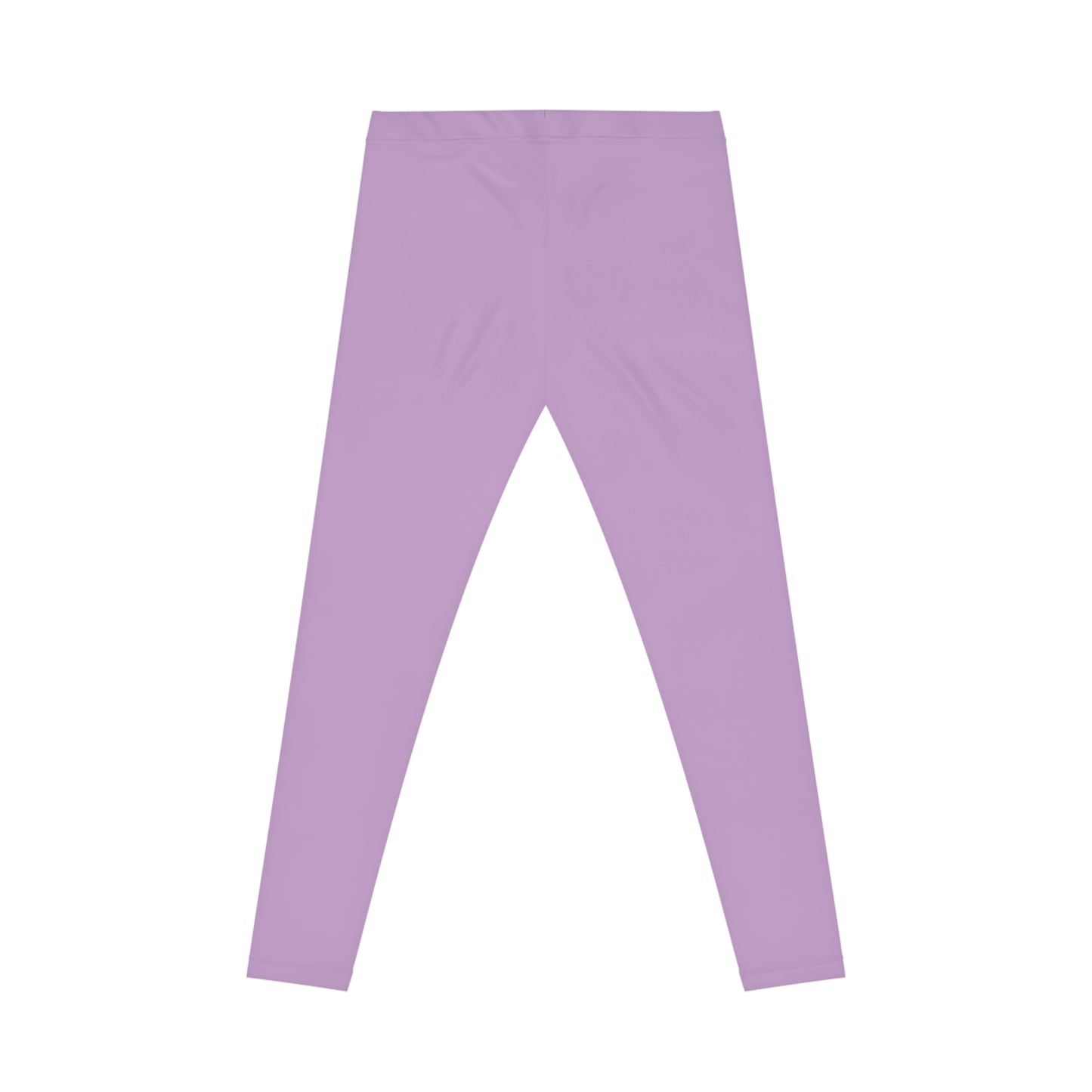 Blush Lilac Color Women's Poly-Span Casual Leggings XS-2XL