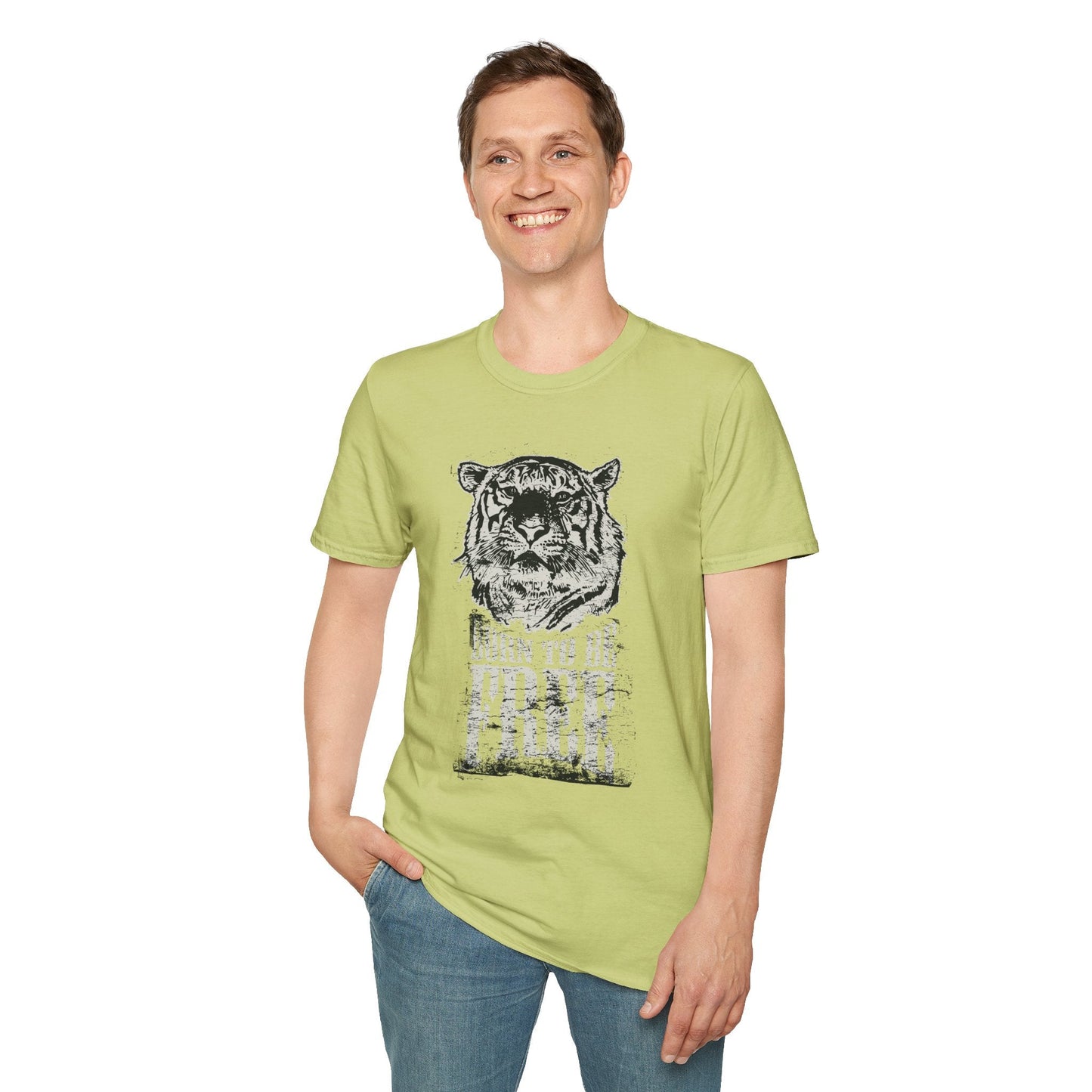 Art Design Shirt With Graphic Art Unisex Softstyle Tee 100 Percent Ring Spun Cotton