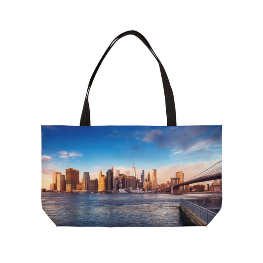 New York Print Bag High-Quality 100% Spun Poly 24x13 Canvas Art Bag C-07
