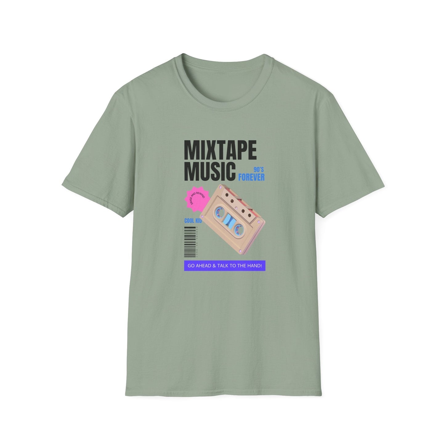 Mixtape Music Vintage Cassette T-Shirt Unisex Cotton Retro Audio Graphic Tee