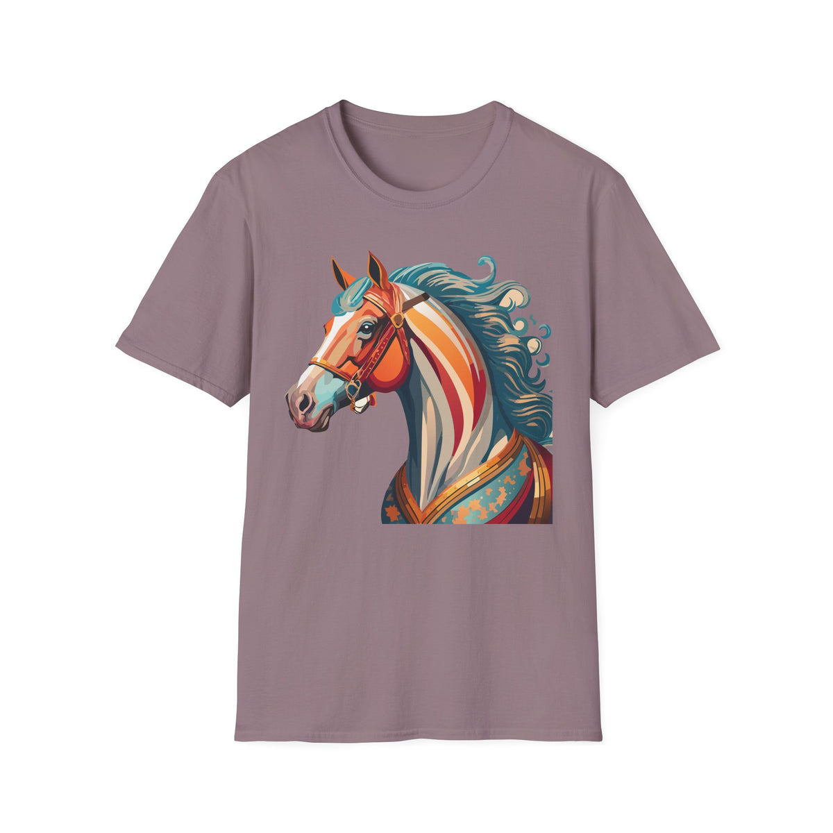 Colorful Abstract Horse T-Shirt | Artistic Stallion Tee