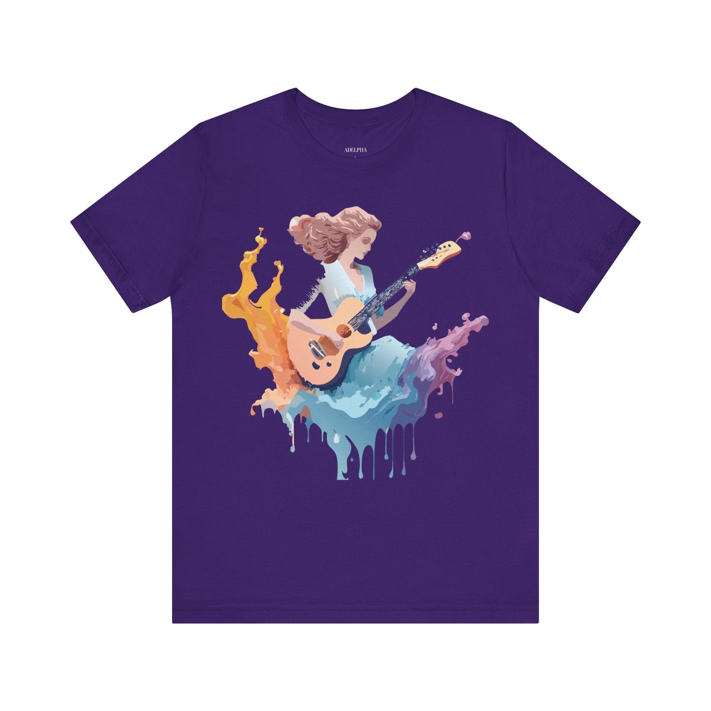 Adelpha Music Graphic Tee Unisex Vintage Inspired Art Design Short Sleeve T Shirt