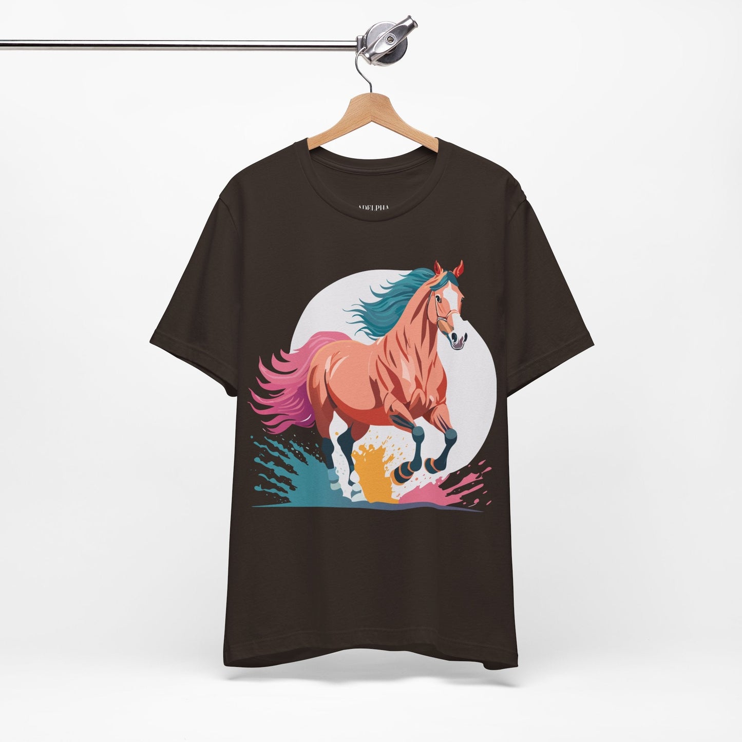 Horse Graphic T Shirt Unisex Adelpha Vintage Inspired Art Design Tee For Everyday Wear
