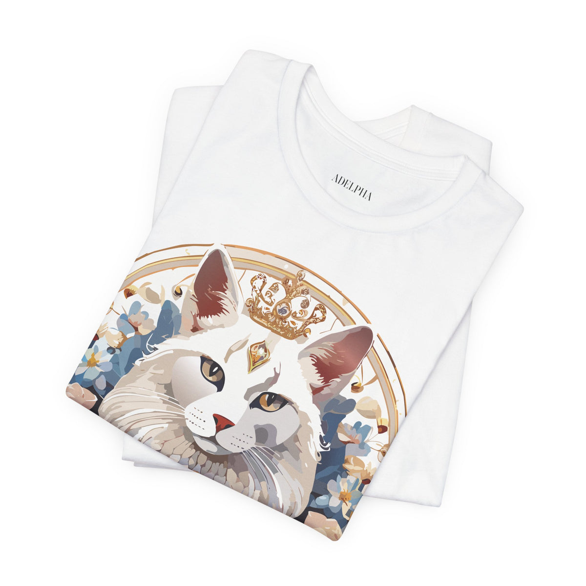Medallion Graphic Unisex Cotton Bella+Canvas Tee with Floral Art Design m61