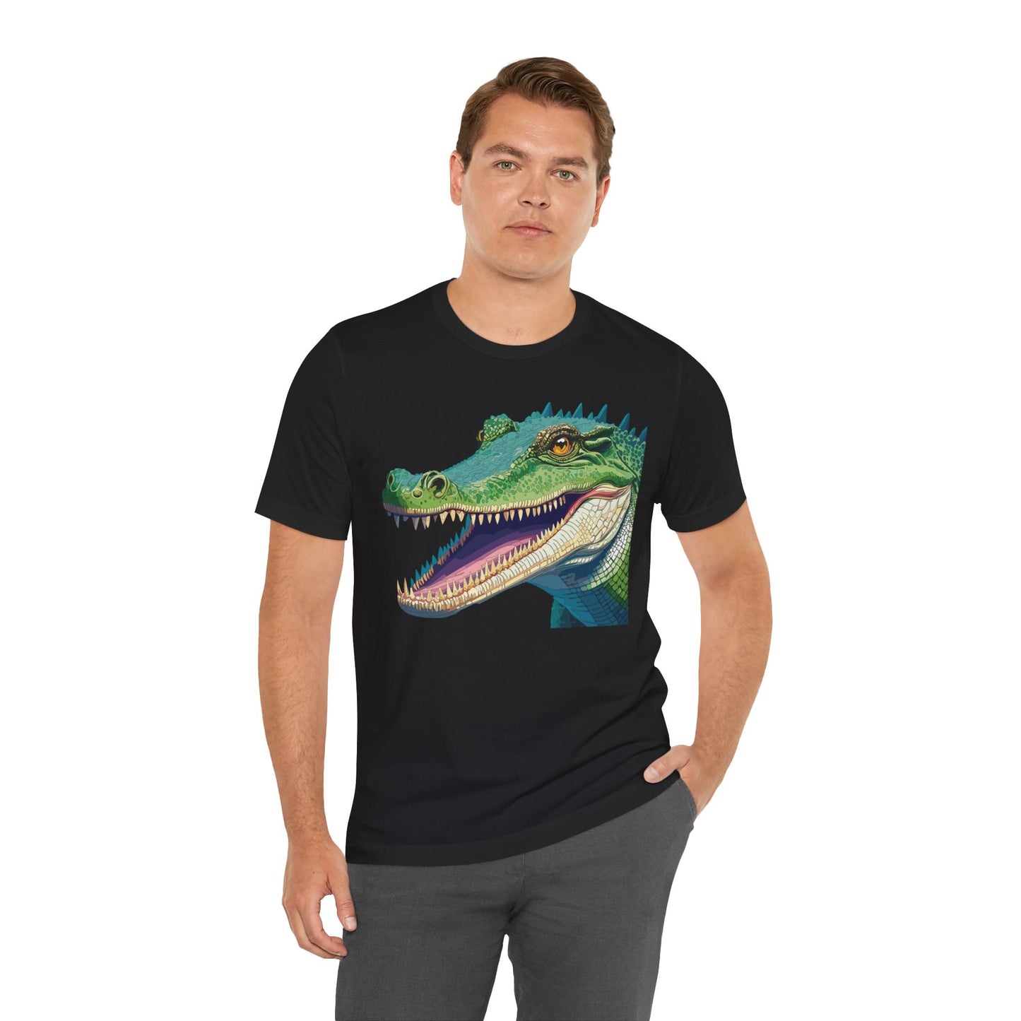 Unisex Animal Tee Shirt With Animals Art Design Wild Animals Jersey Short Sleeve