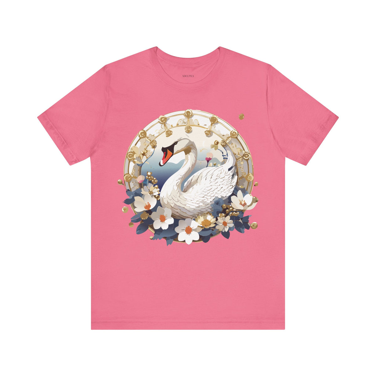 Medallion Graphic Unisex Cotton Bella+Canvas Tee with Art Design d51