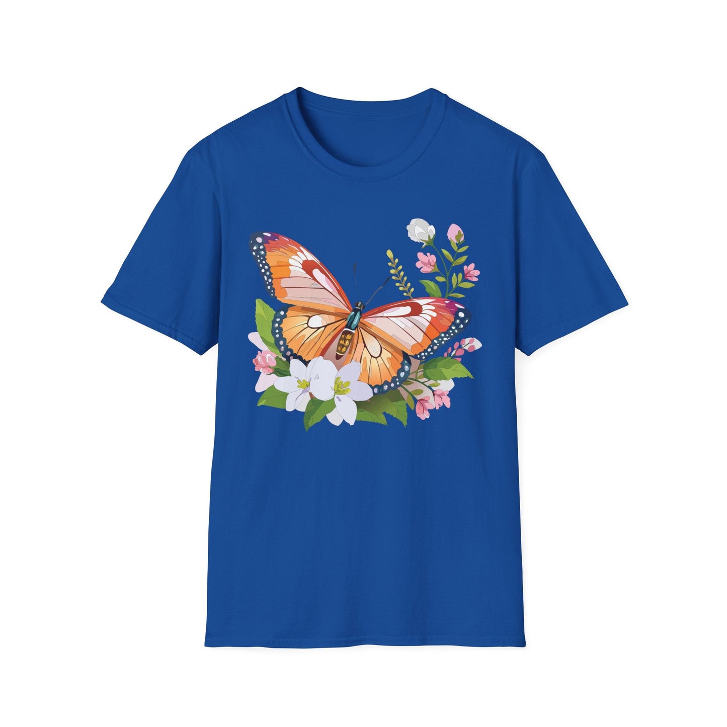 Butterfly Shirt Unisex T Shirt Gildan 64000 Softstyle 100 Percent Ring Spun Cotton