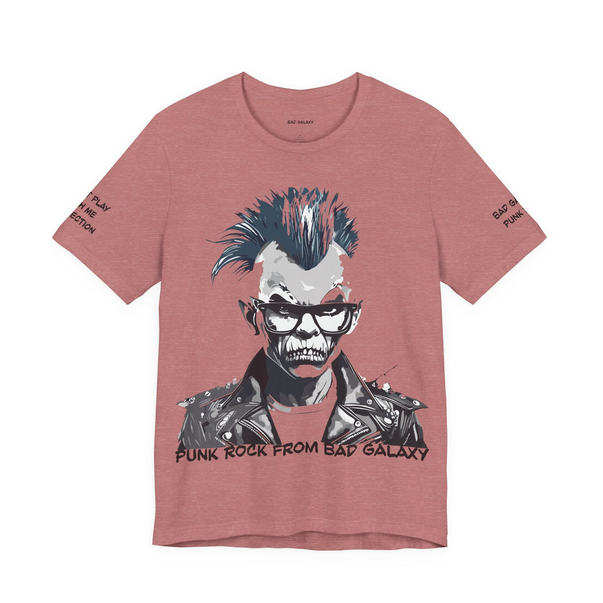 Punk Rock Graphic Unisex Cotton Bella+Canvas Tee with Art Design b32