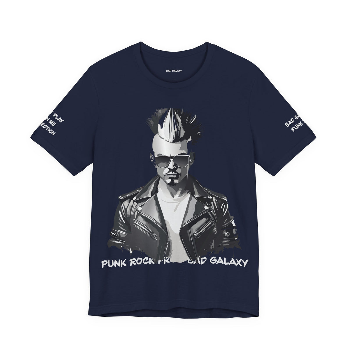Punk Rock Graphic Unisex Cotton Bella+Canvas Tee with Art Design b39