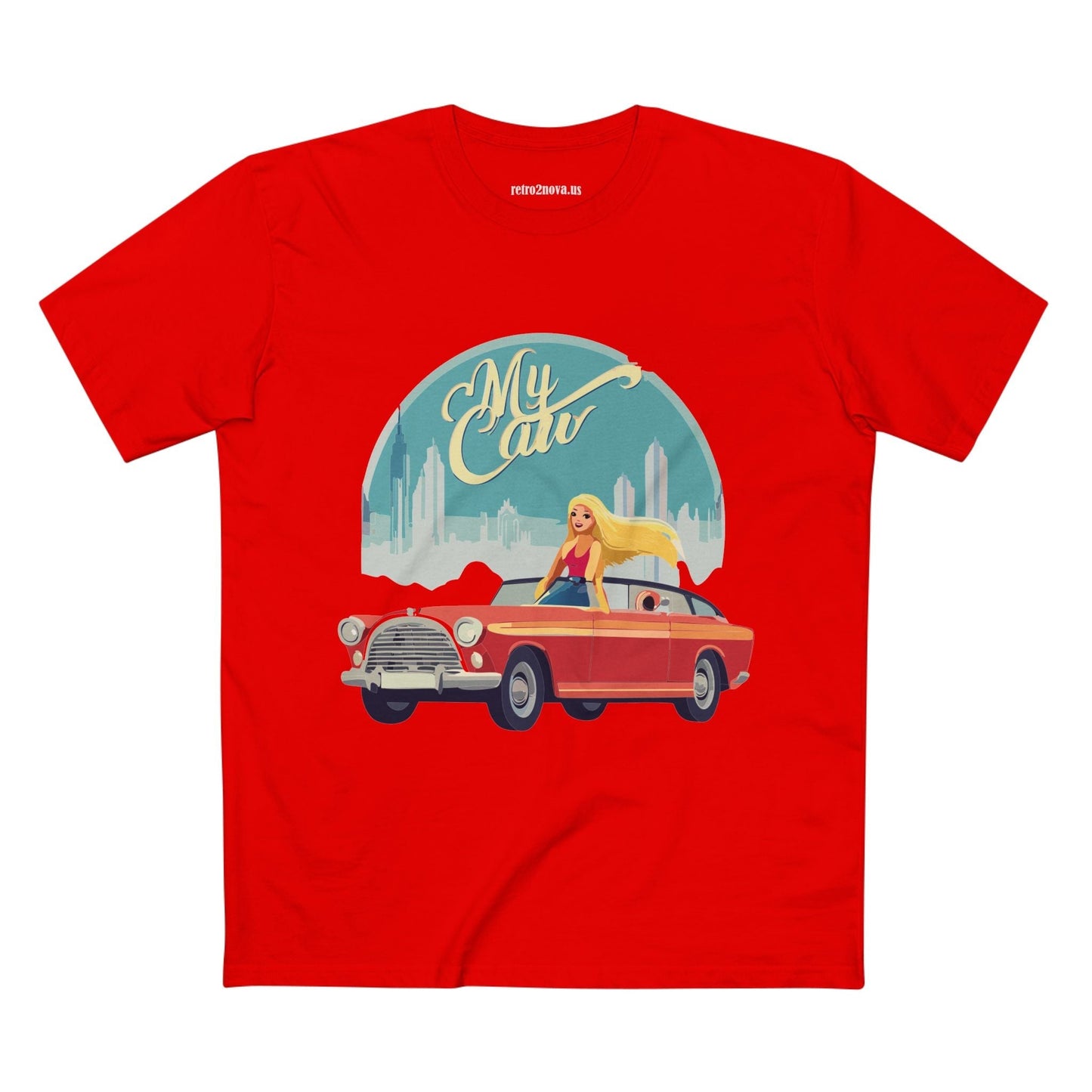 Retro Car Shirts Vintage Car RC13 Unisex Premium Cotton Tee With Original Art Design Retro2Nova