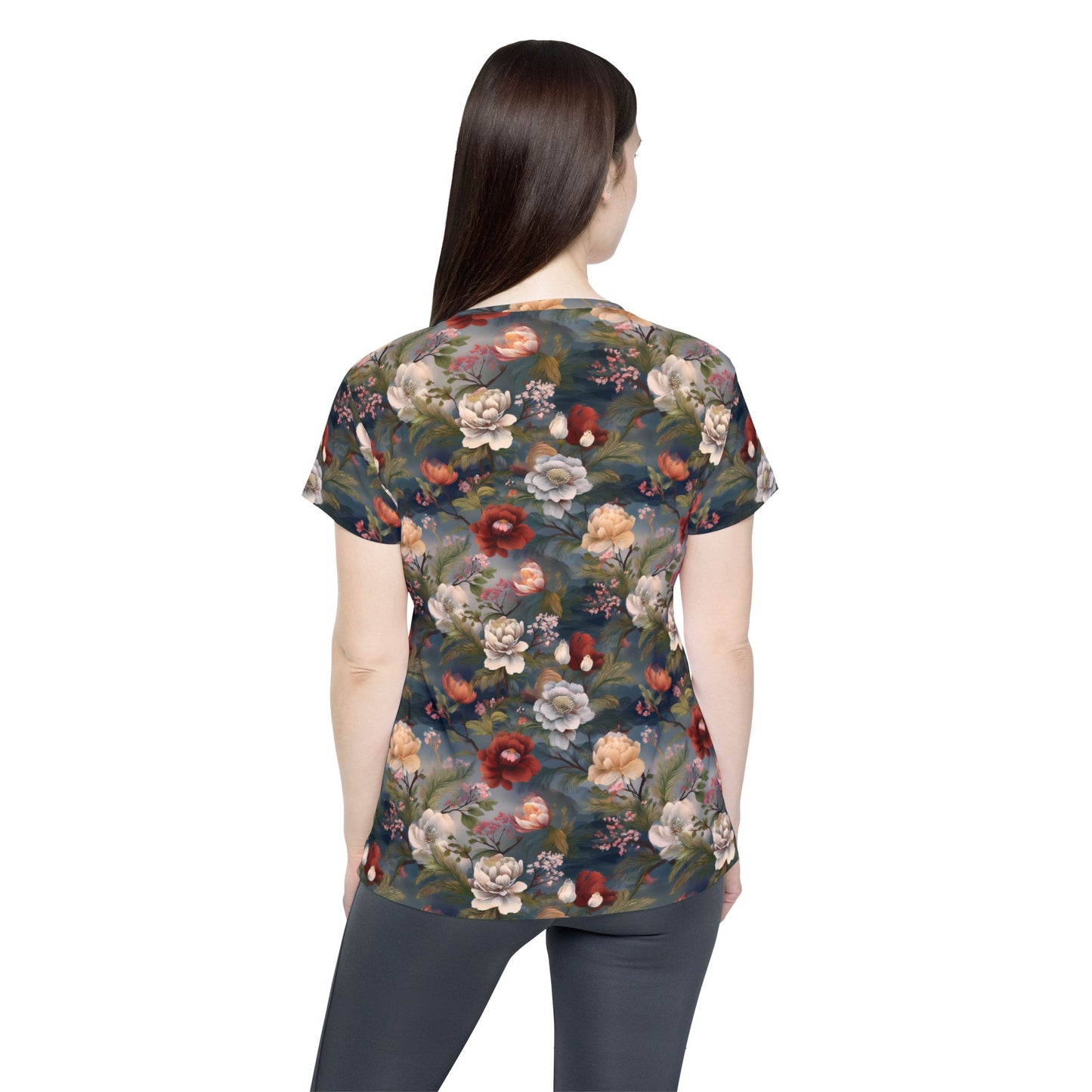 Women Poly Shirt with Floral Print F329
