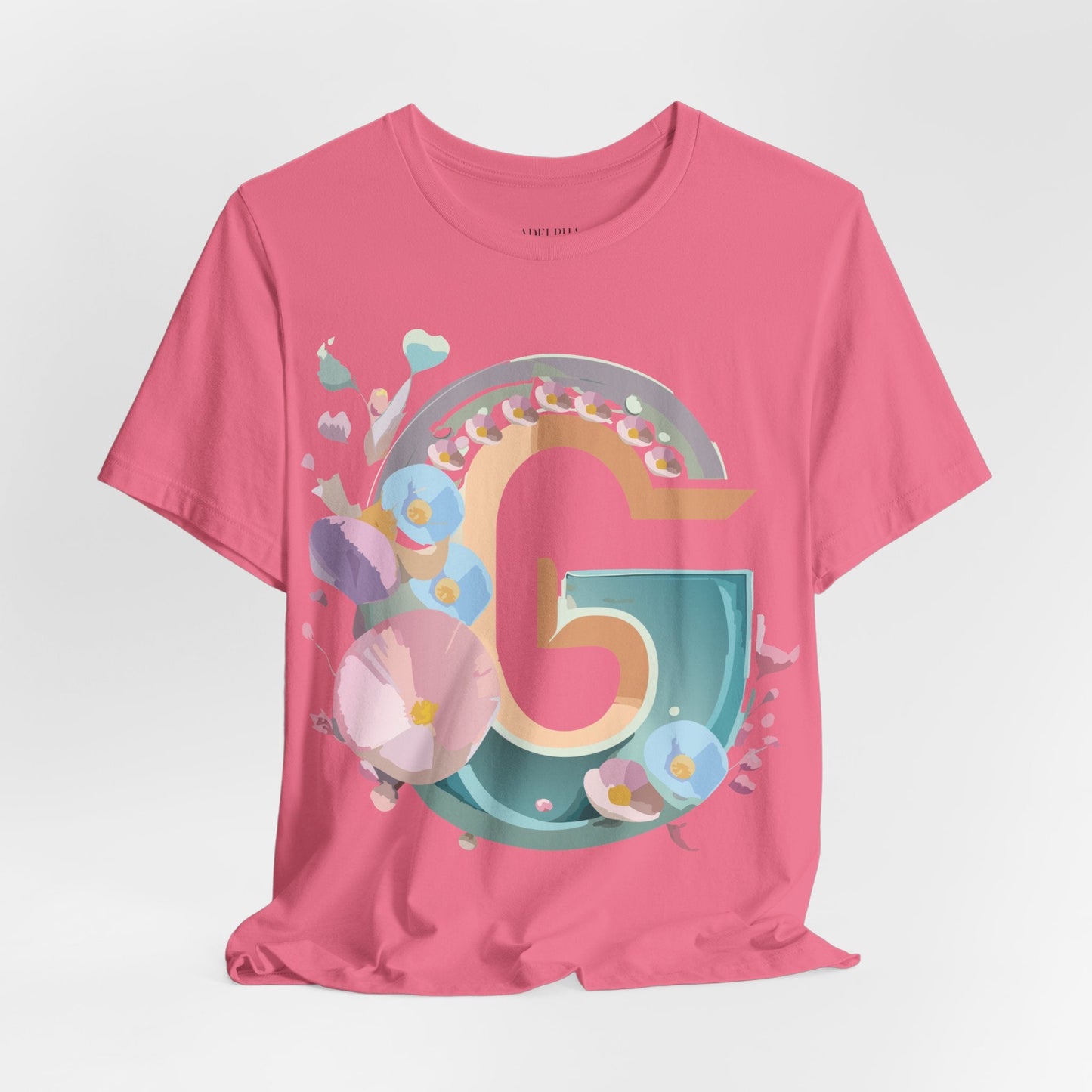 Letter G Graphic Tee Unisex Jersey Short Sleeve From Adelpha Art Design Vintage Inspired Shirt