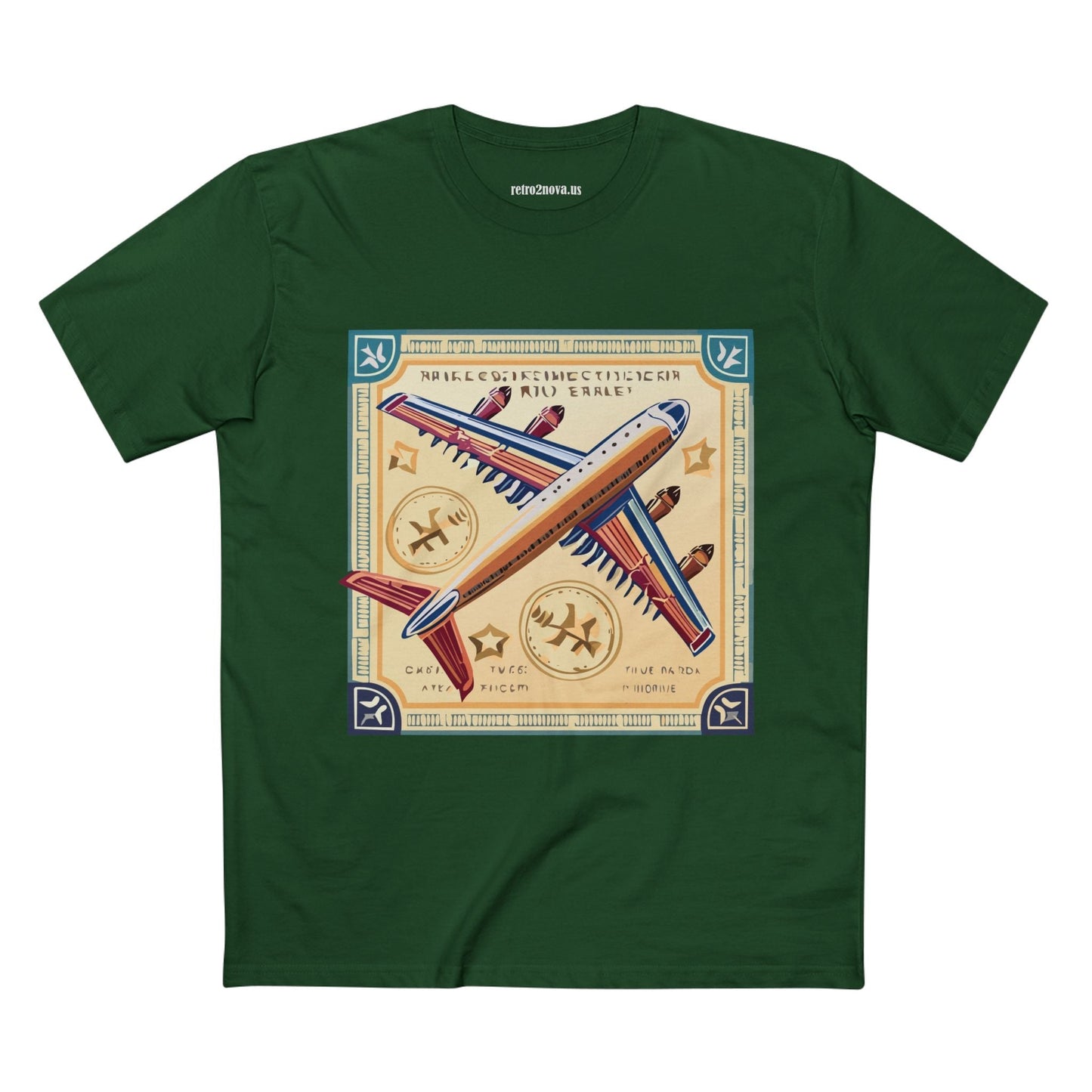 Postage Stamp Shirt Unisex Premium Cotton Tee With Original Art By Retro2Nova Art Collection