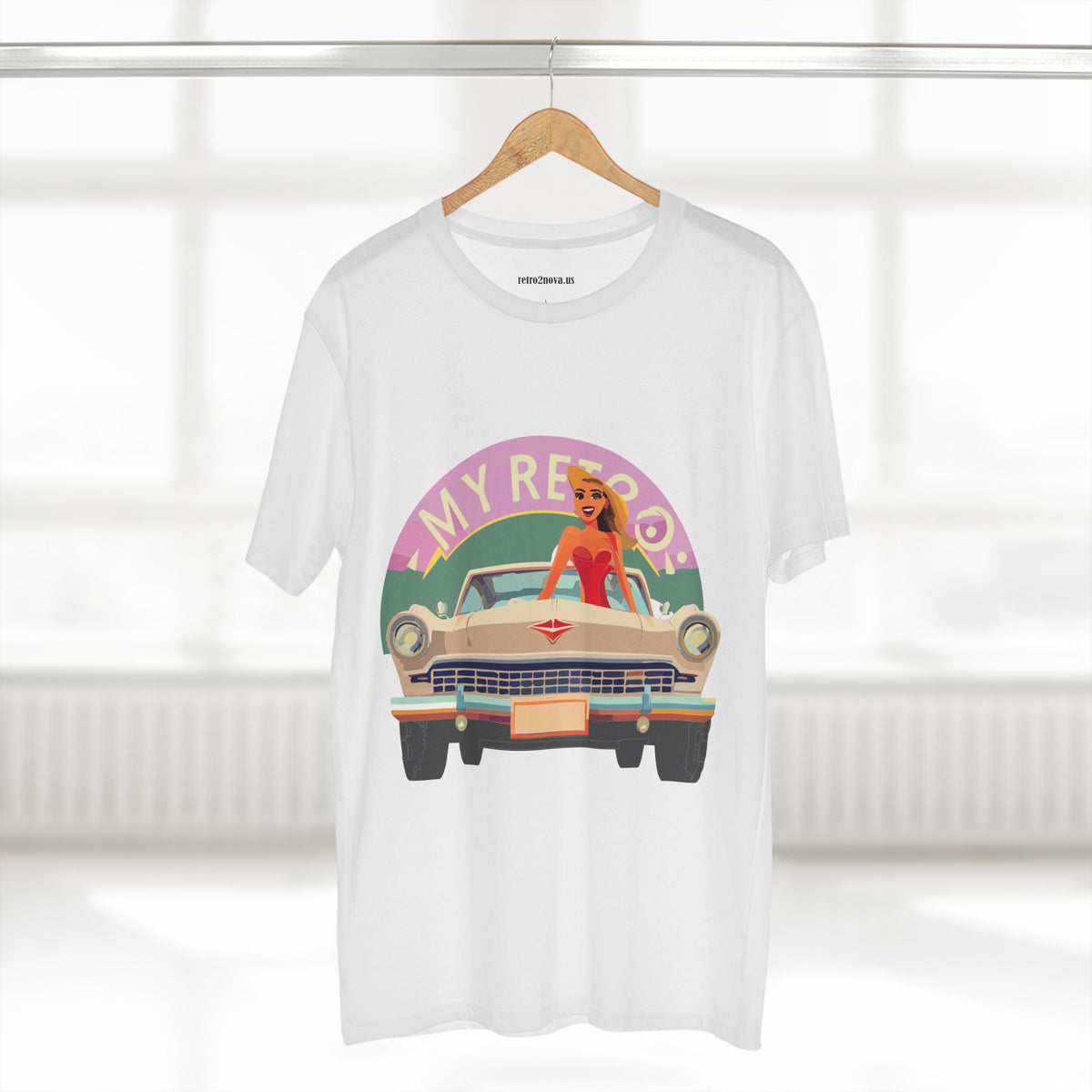 Retro Car Vintage Graphic Tee Staple Unisex 100 Cotton Tee Shirt - RC-27