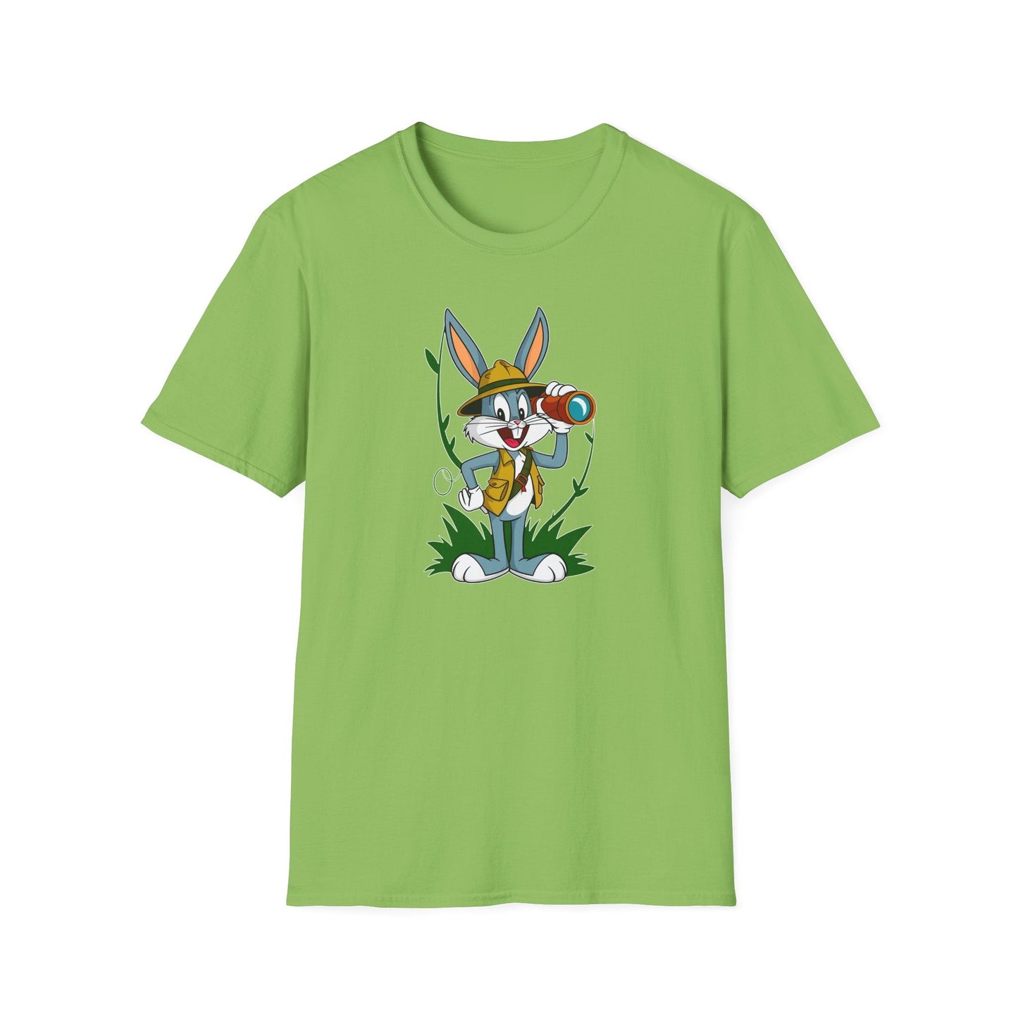 Bugs Bunny T Shirt Unisex Softstyle Gildan 64000 Cartoon Animation Graphic Tee Design