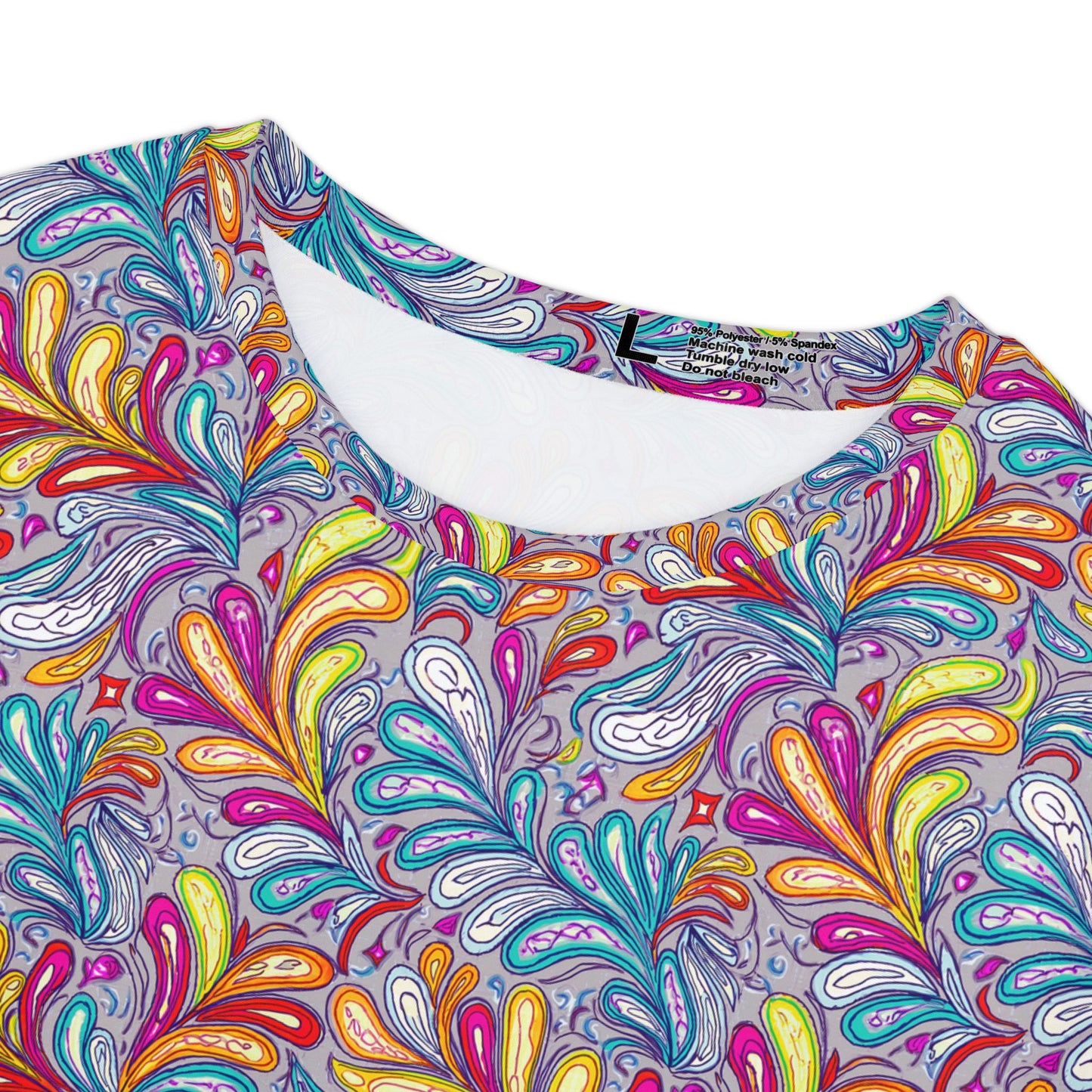 Women Poly Span T-Shirt with Floral Print