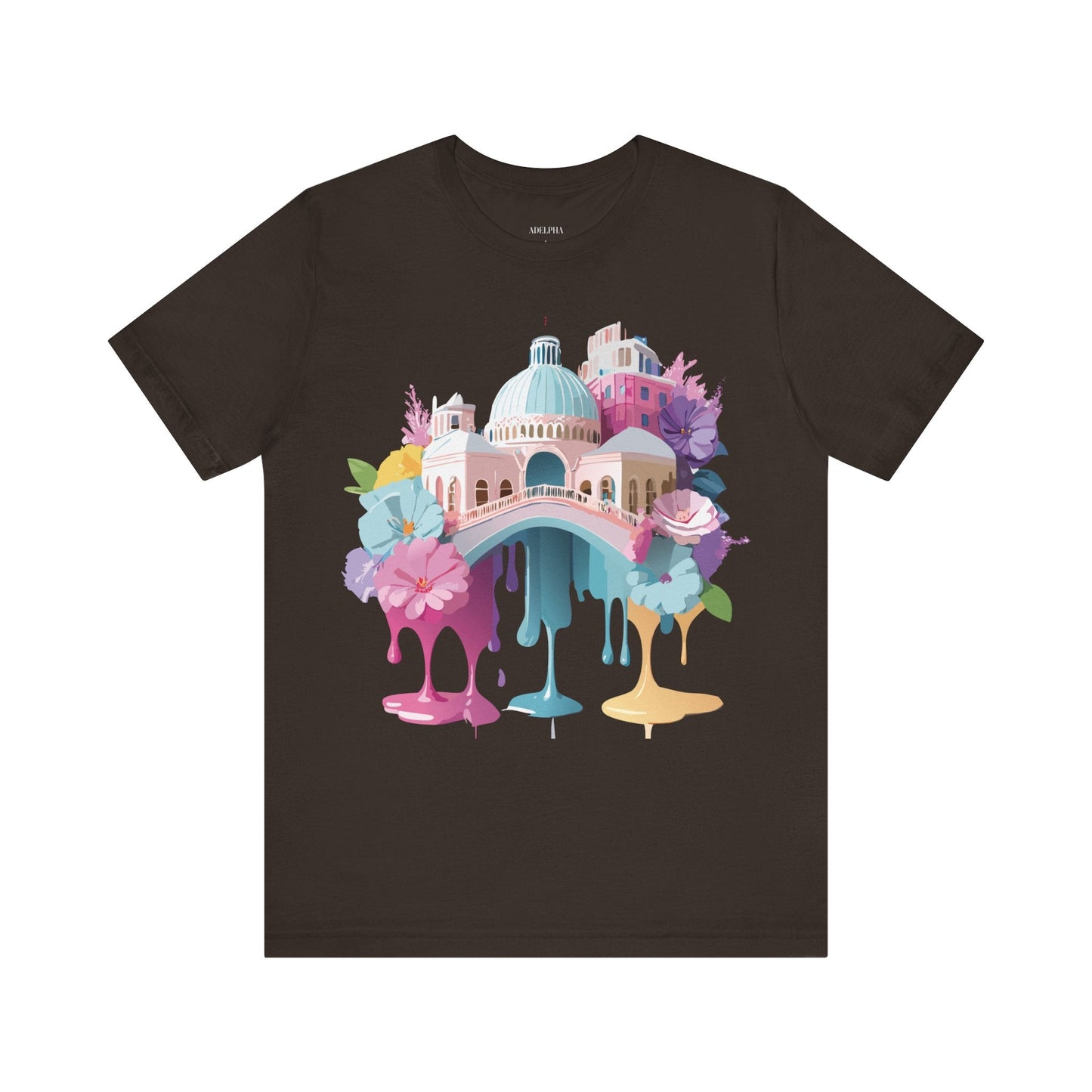 Venice Tourist Graphic Tee Unisex Jersey Short Sleeve Vintage Inspired Artwork Adelpha