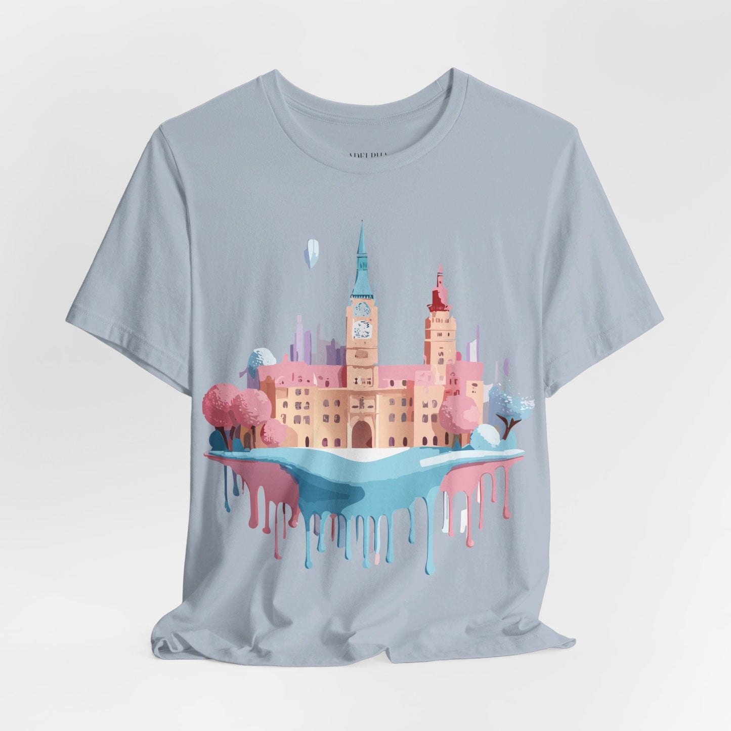 Tourist Shirt Prague Graphic Tee Unisex Jersey Short Sleeve Vintage Style Adelpha