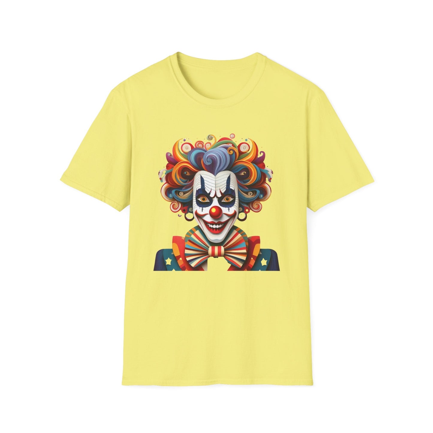Clown Shirt, T Shirt with Clown, Funny Man Shirt, Tee Shirt with Funny Man, Circus Shirt, Shirt with Circus, Scary Man Shirt, Shirt with Scary Man