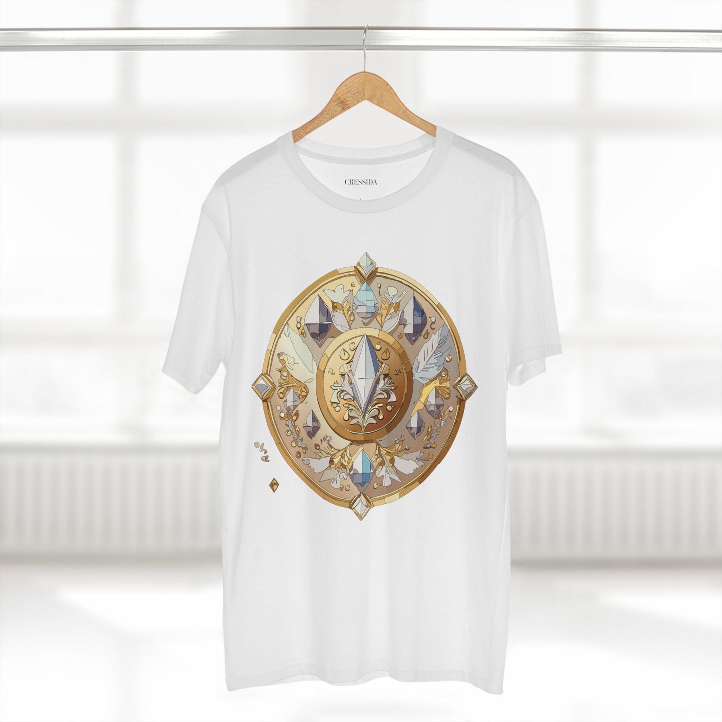 Medallion Graphic T-Shirt Unisex 100 Cotton With Gold Art Design Medal Tee 24