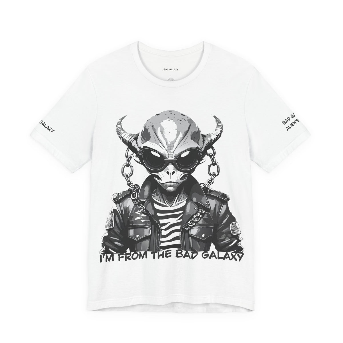 Alien Graphic Unisex Cotton Bella+Canvas Tee with Art Design b74