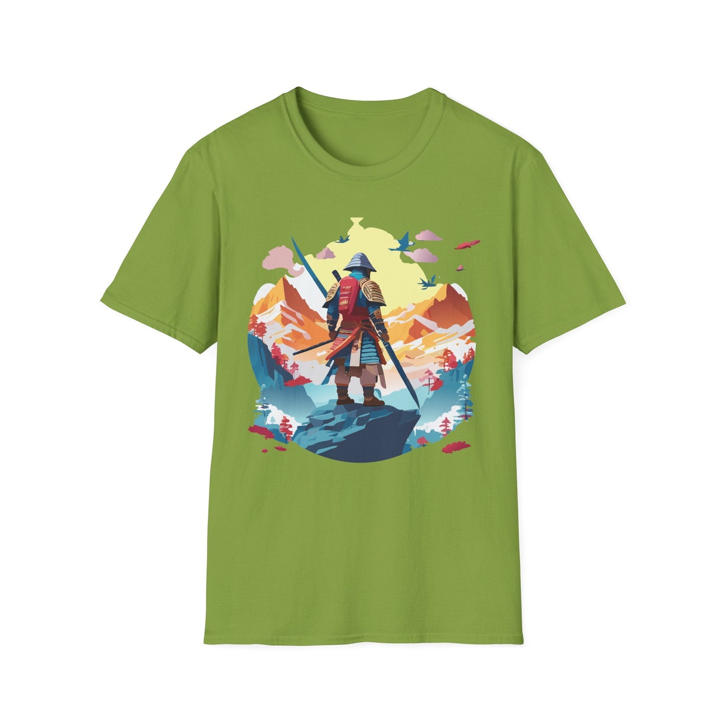 Samurai Shirt Unisex T Shirt Gildan Softstyle 64000 Cotton Tee For Everyday Comfort