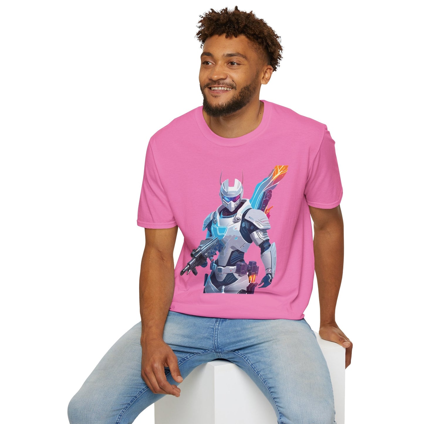 Robocop T Shirt Unisex Softstyle 64000 Graphic Tee 100 Percent Ring Spun Cotton Comfort