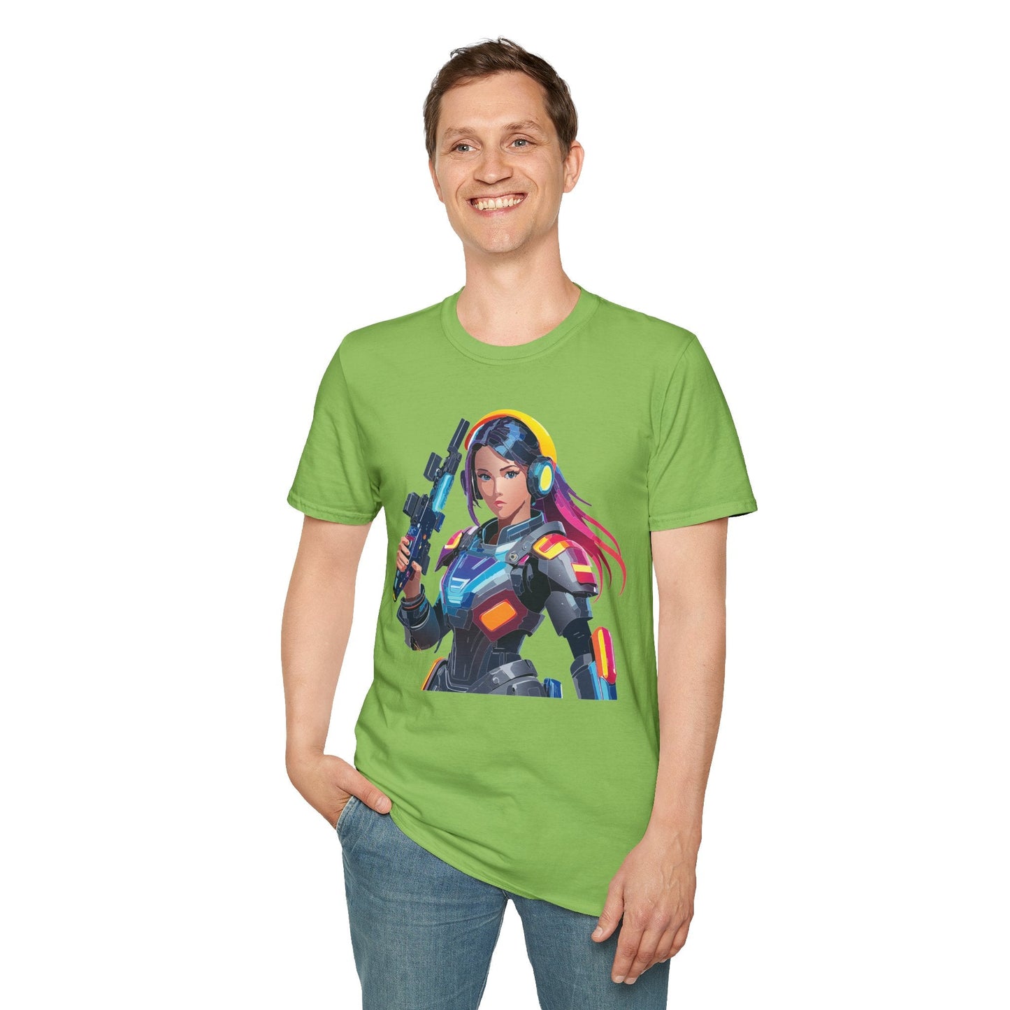 Robocop T Shirt Unisex Softstyle 64000 Graphic Tee With Robocop Art Design Premium