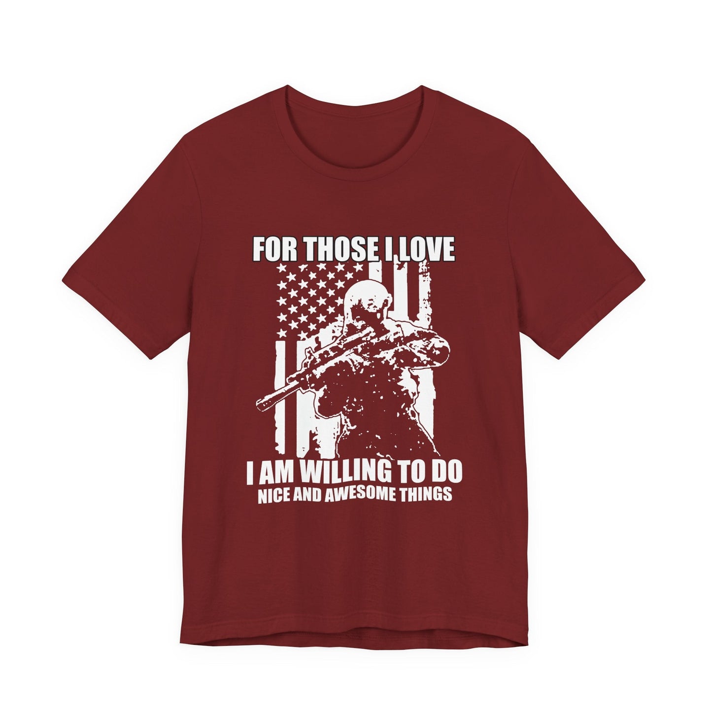 Army Veteran Patriotic Graphic Design Unisex Cotton T-Shirt v50