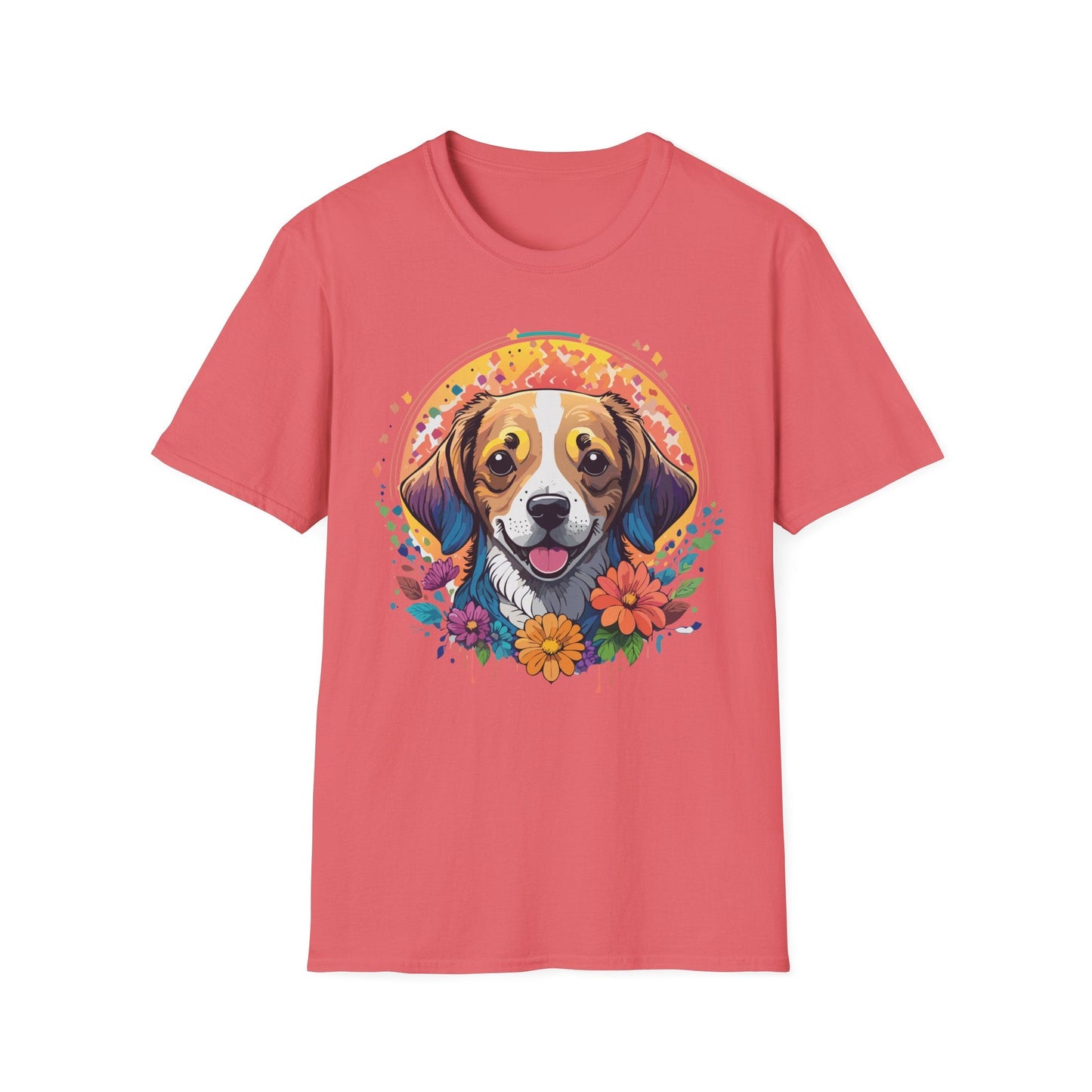 Dog Shirt Unisex Animal Tee Gildan 64000 Softstyle Ring Spun Cotton