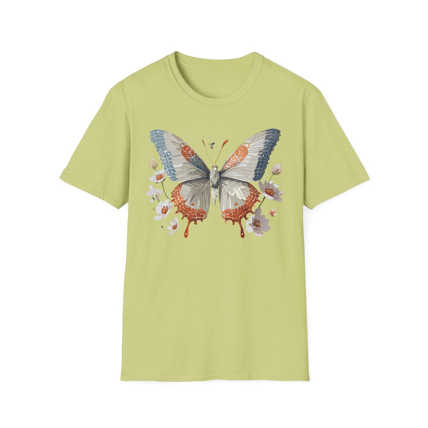 Butterfly Shirt Unisex Short Sleeve Cotton Tee Monarch Design For Men Women Comfort