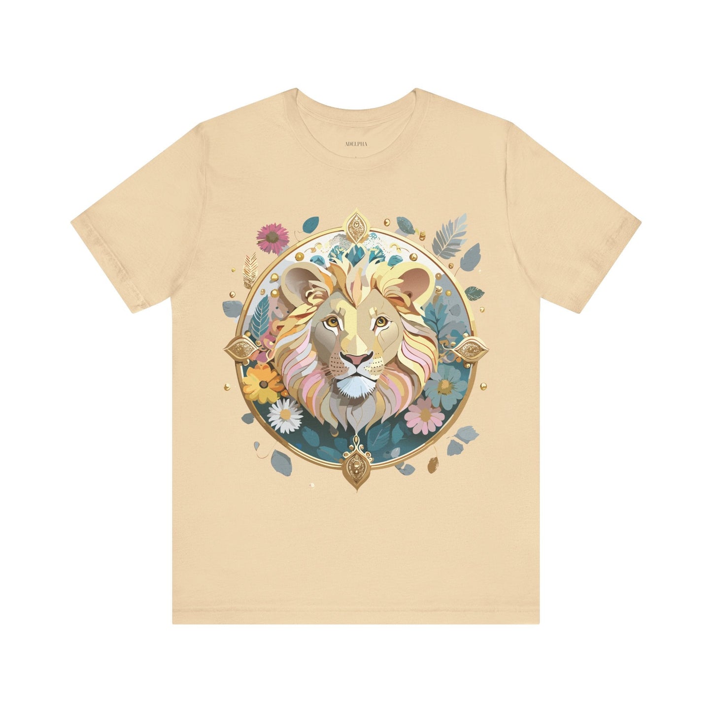 Medallion Graphic Unisex 100 Cotton Vintage Animal Medal Artwork Tee 64