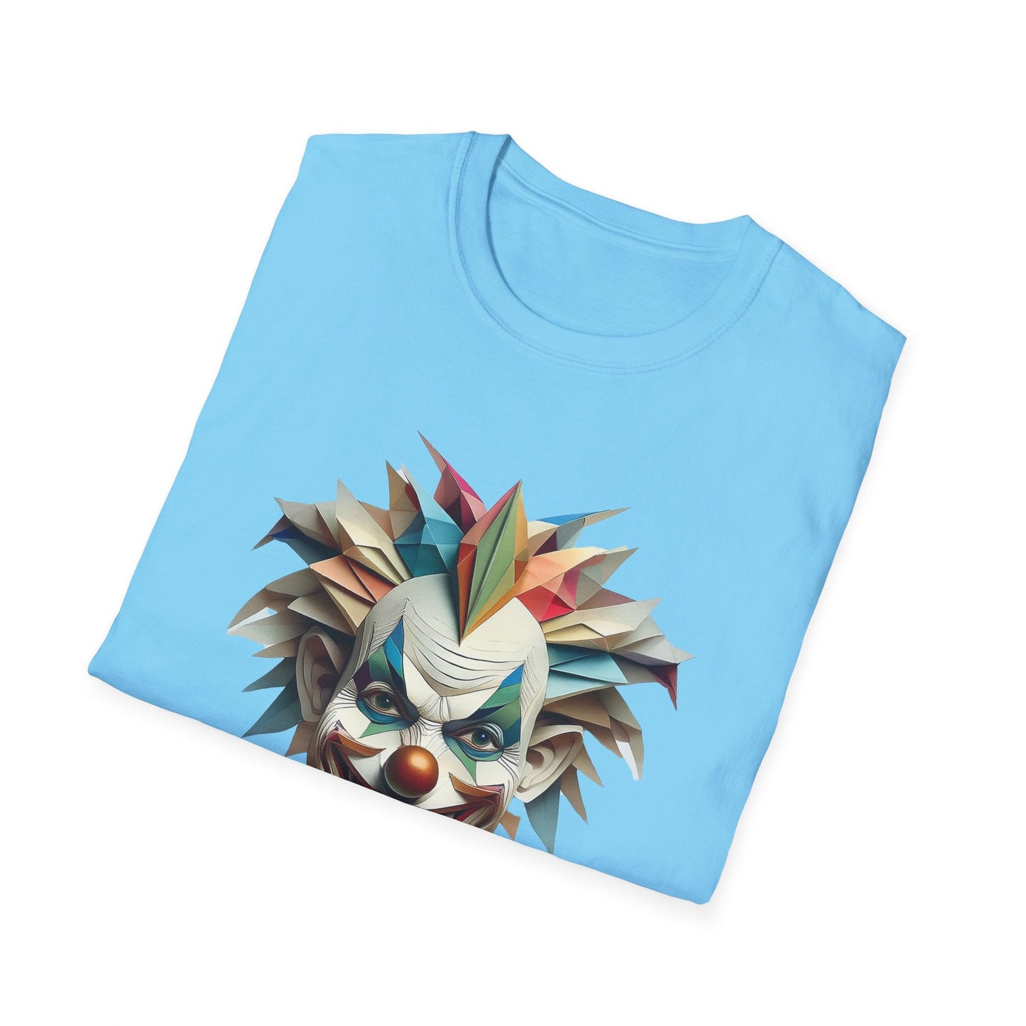 Clown Shirt Unisex Funny Circus Tee Gildan Softstyle 64000 Short Sleeve Cotton Tee